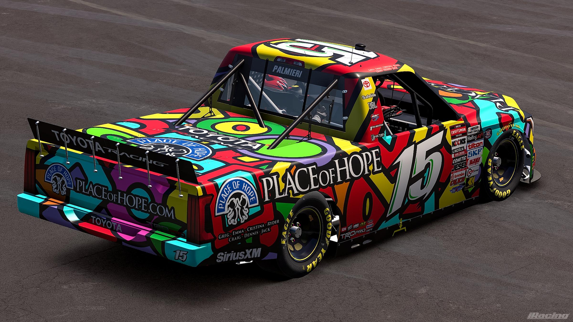 Preview of 2026 Tanner Gray #15 Place Of Hope Biffle Tribute (Custom Number) by Jonathan Palmieri