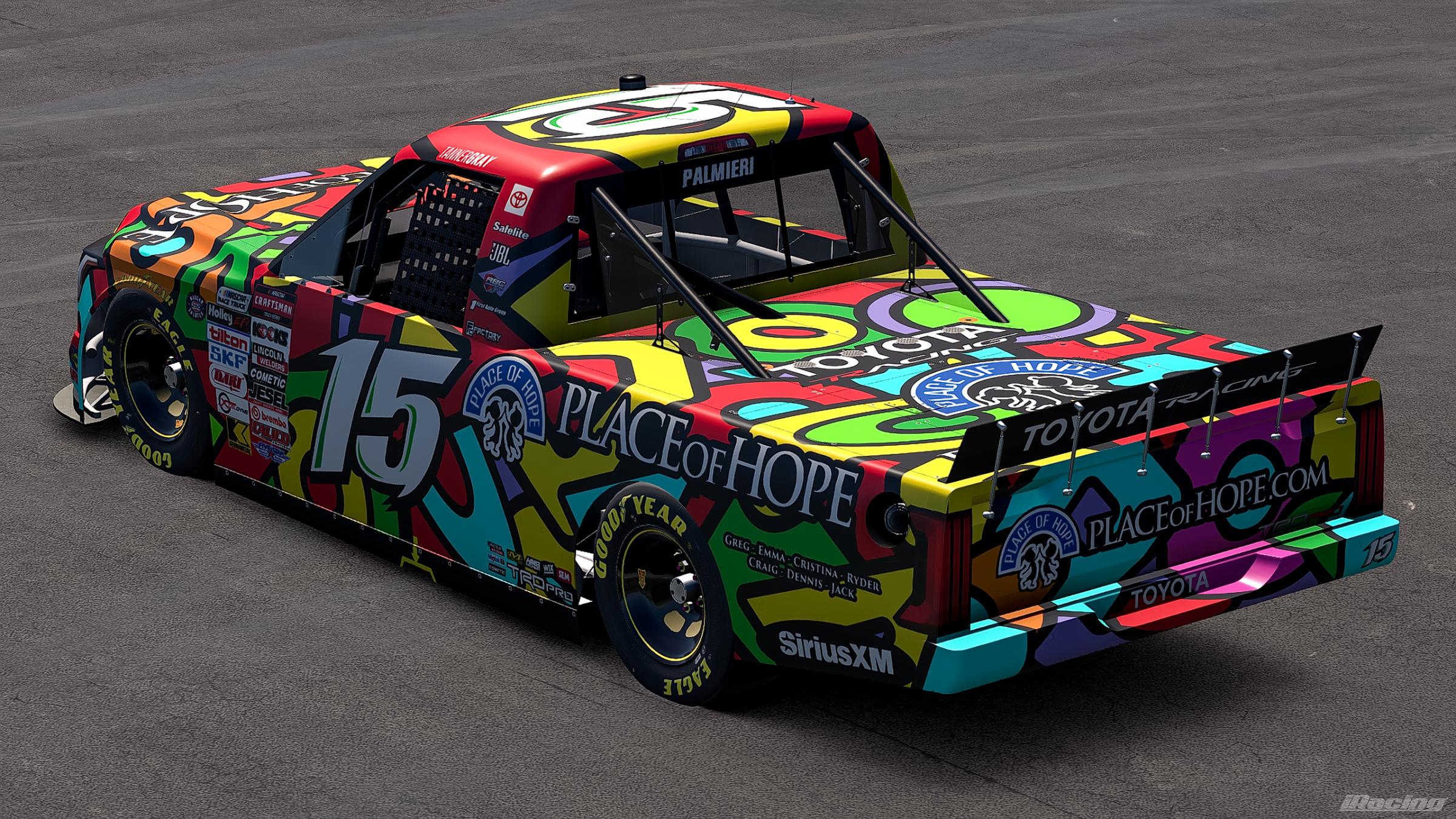 Preview of 2026 Tanner Gray #15 Place Of Hope Biffle Tribute (No Number) by Jonathan Palmieri