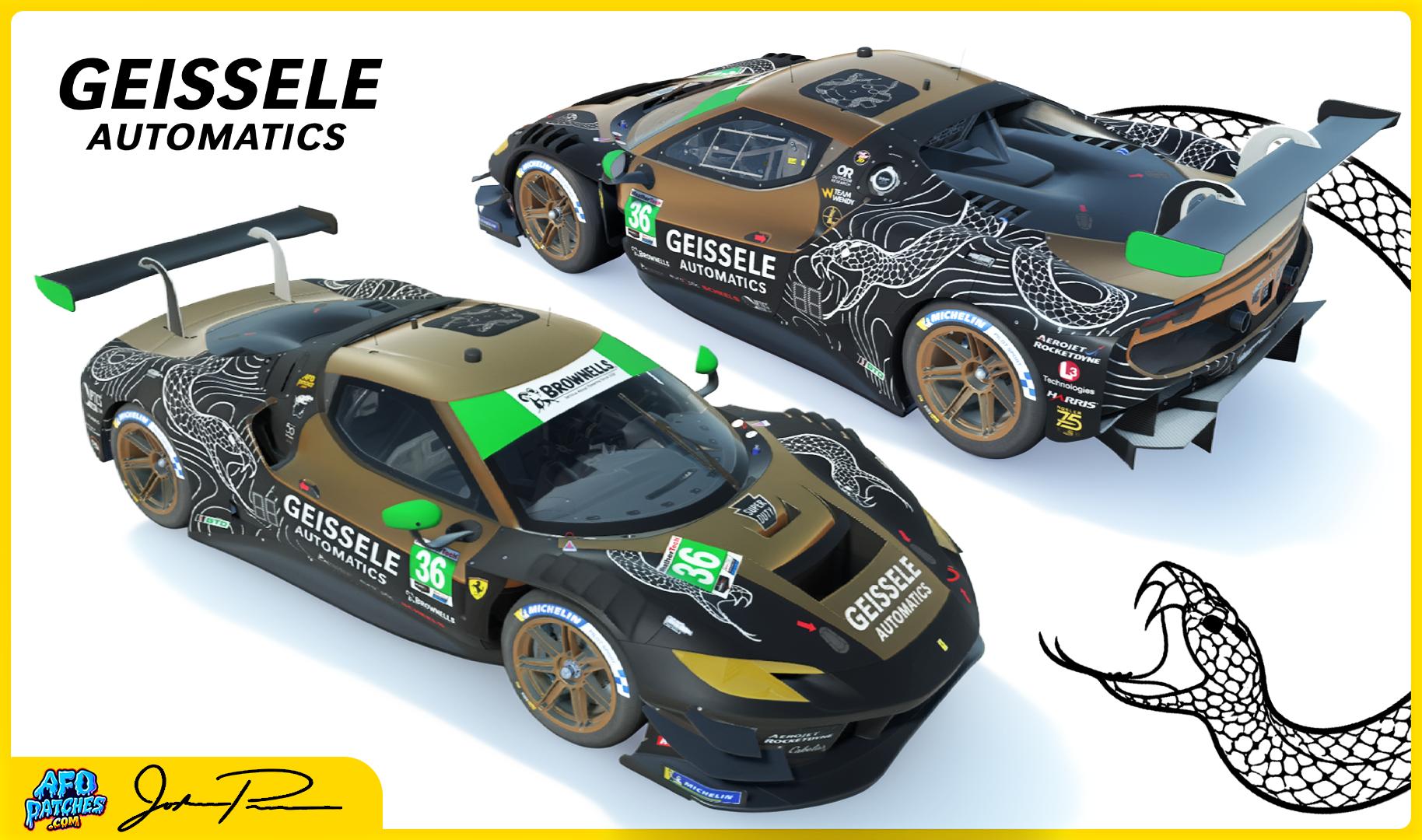 Preview of Geissele Automatics - Bolt Snake Ferrari GT3 - #36 by Joshua P.