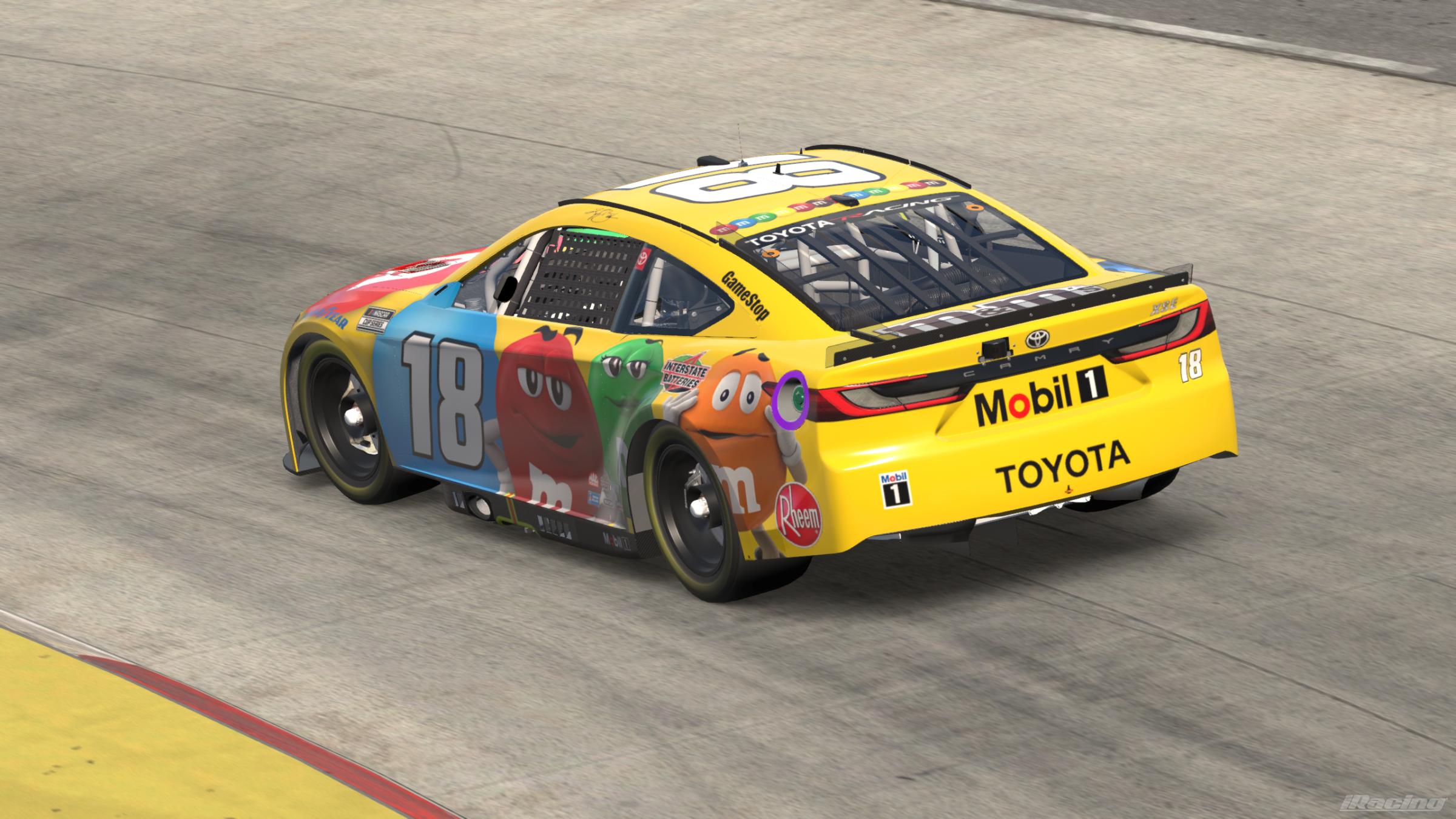 Preview of Kyle Busch #18 M&Ms [Custom Number] by Gabe Cazzolla