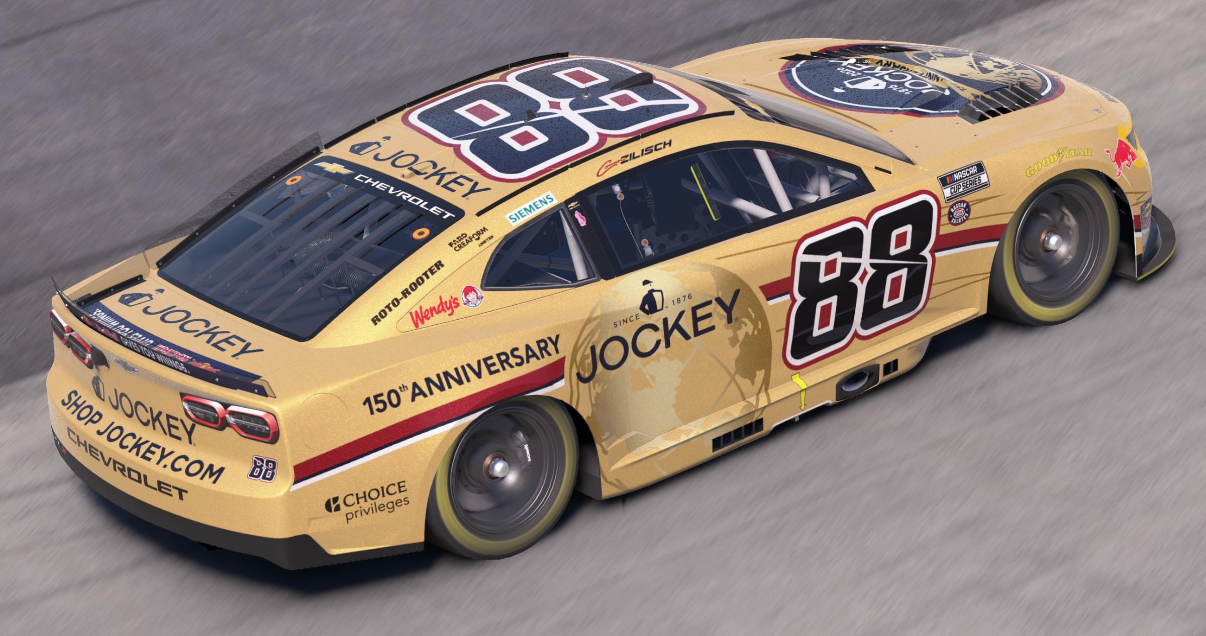 Preview of Connor Zilisch Trackhouse Racing Jockey 150th Anniversary by Mick J.