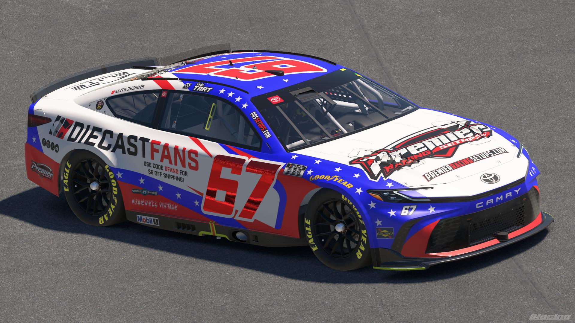 Preview of Pete Tart - 2026 DiecastFans / Premier Racing Setups Patriotic by Jared W.