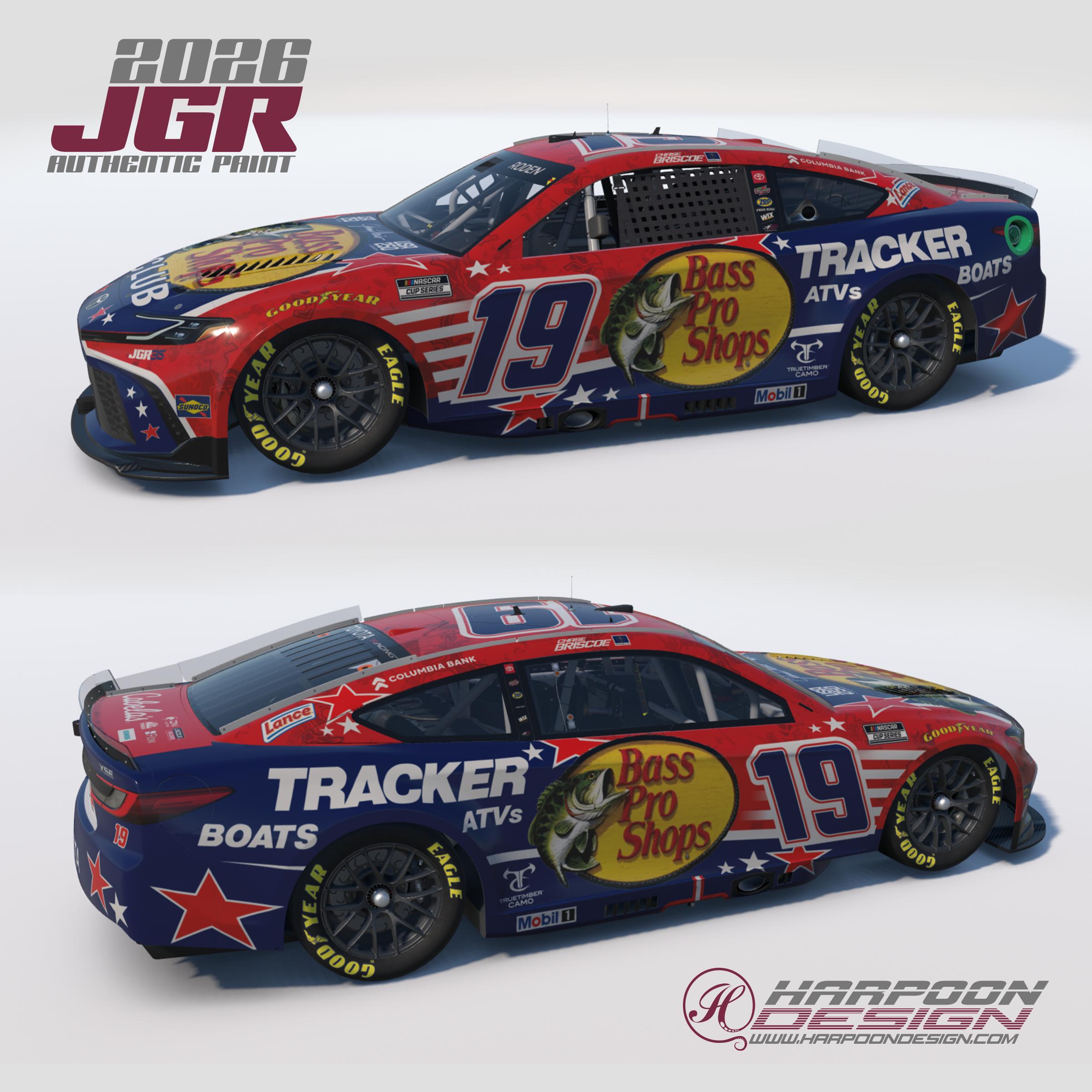 Preview of 2026 Chase Briscoe BPS RWB Camry by Brantley Roden