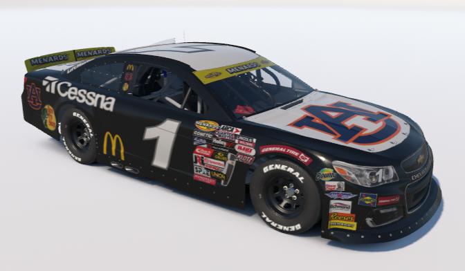 Preview of Auburn University Jamie McMurray Throwback by Adam V.