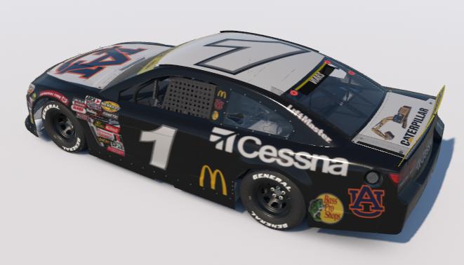 Preview of Auburn University Jamie McMurray Throwback by Adam V.