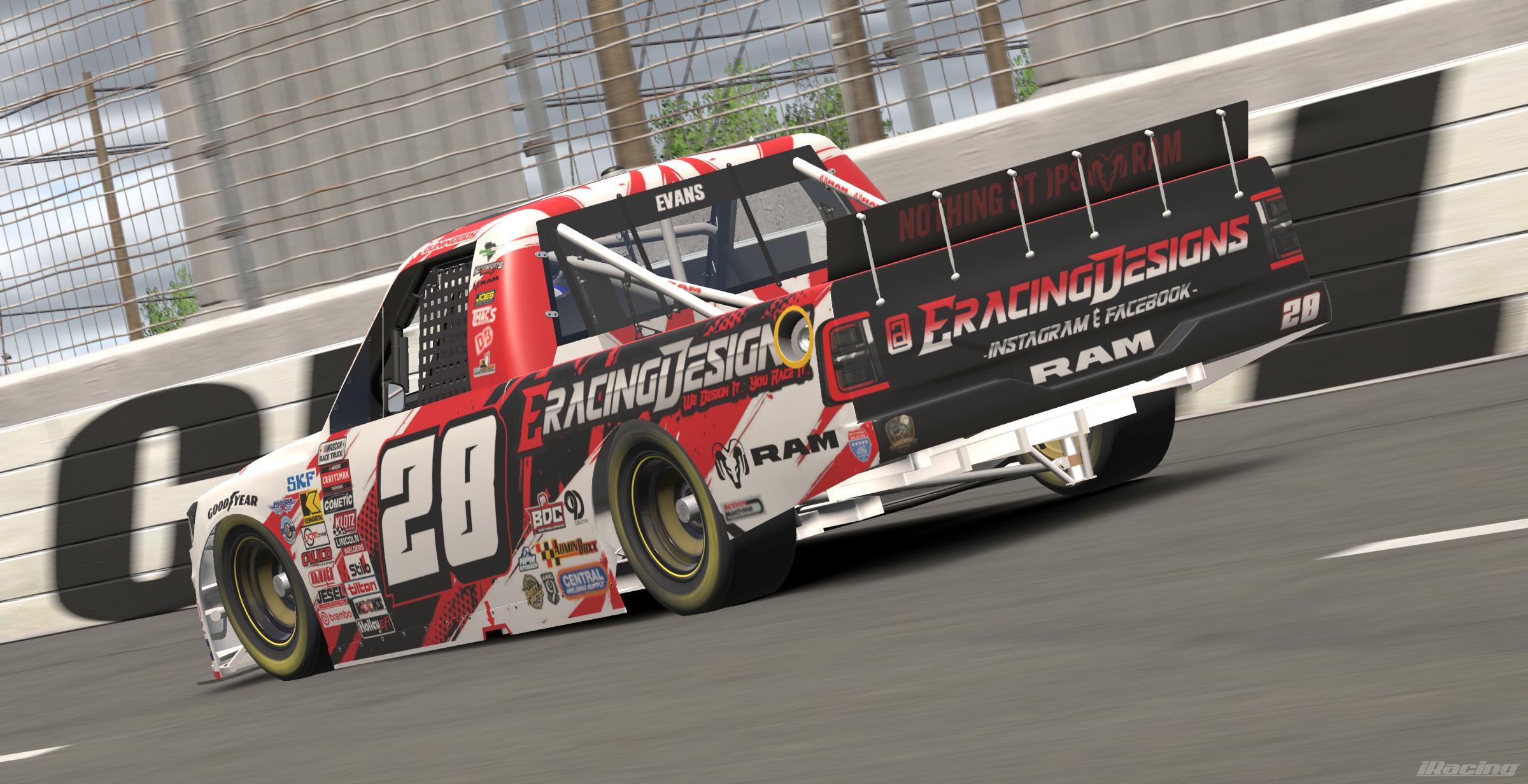 Preview of 2026 David Dunwoody E Racing Designs #28 RAM W/ Spec Map by Rob Evans
