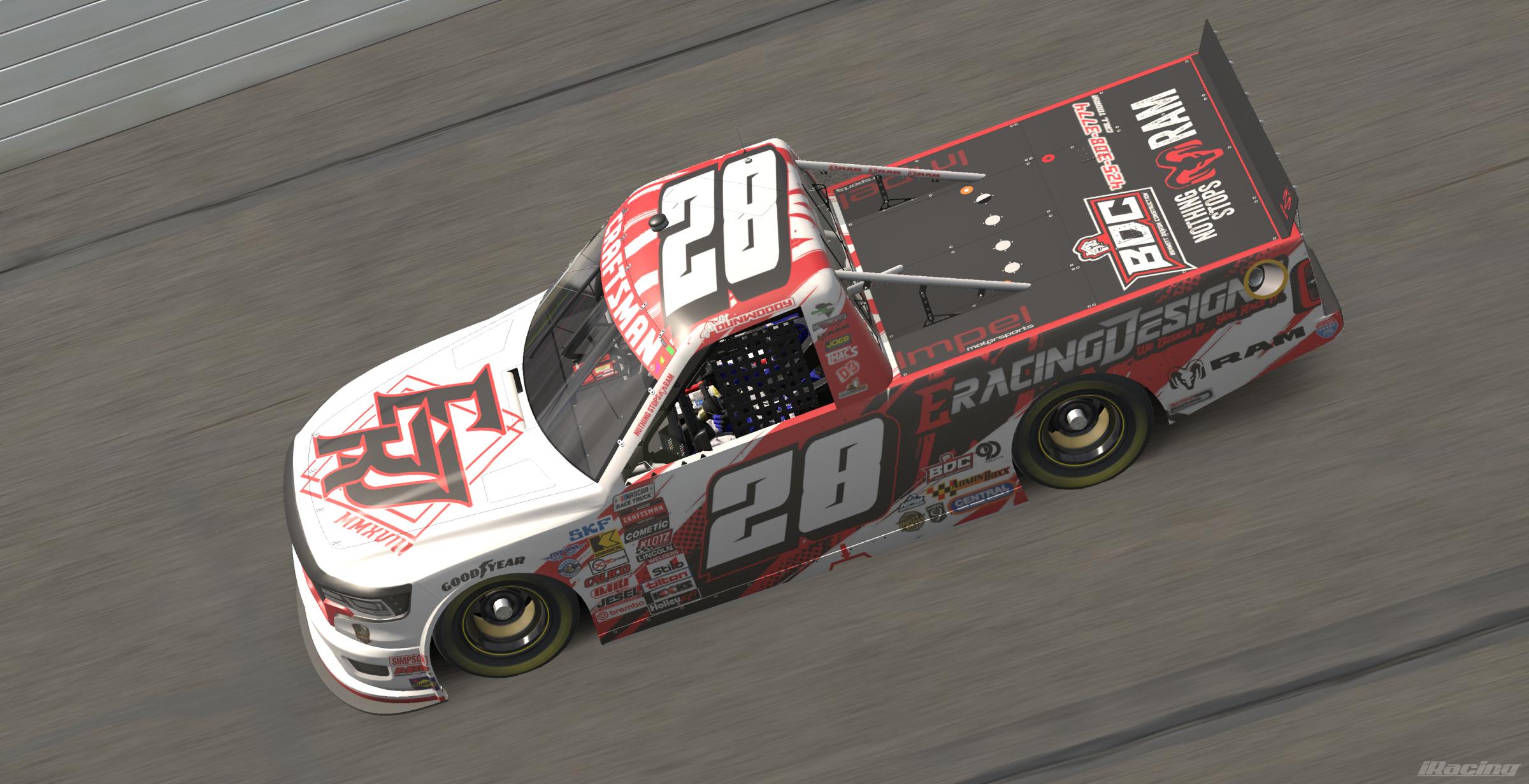 Preview of 2026 David Dunwoody E Racing Designs #28 RAM W/ Spec Map by Rob Evans