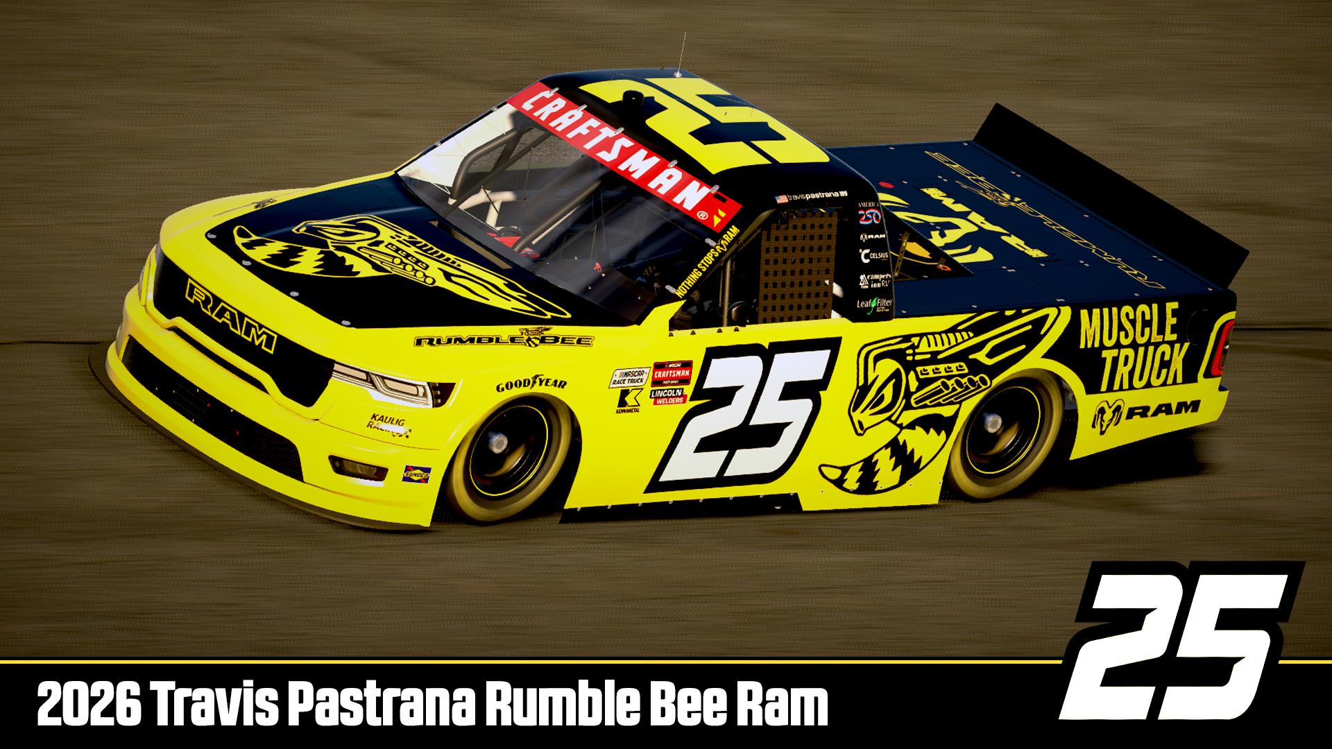 Preview of 2026 Travis Pastrana Rumble Bee Ram #25 by DG Swiss