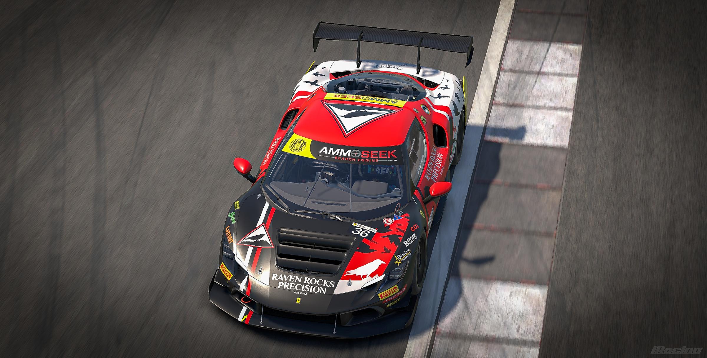 Preview of Raven Rocks Precision / AmmoSeek - Ferrari 296 Challenge #36 by Joshua P.