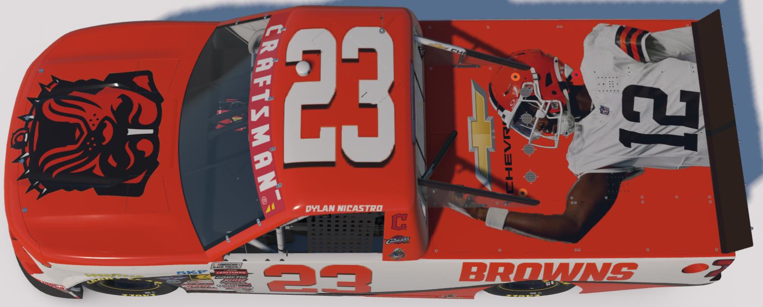 Preview of Cleveland Browns Silverado - Dylan Nicastro #23 by Marshall Crocker Jr