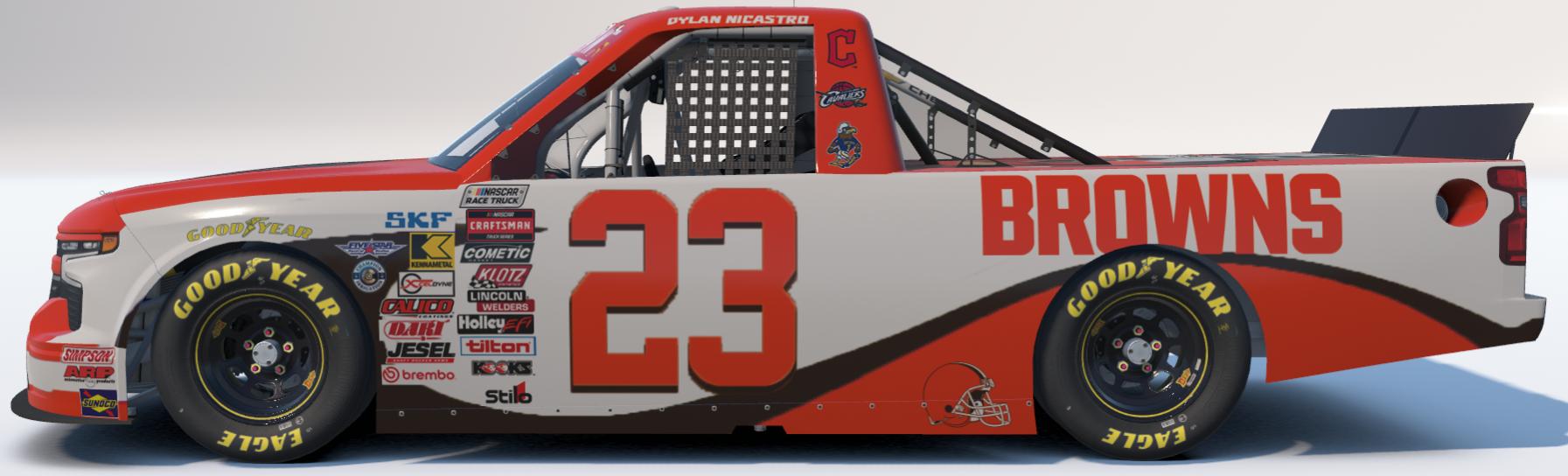 Preview of Cleveland Browns Silverado - Dylan Nicastro #23 by Marshall Crocker Jr