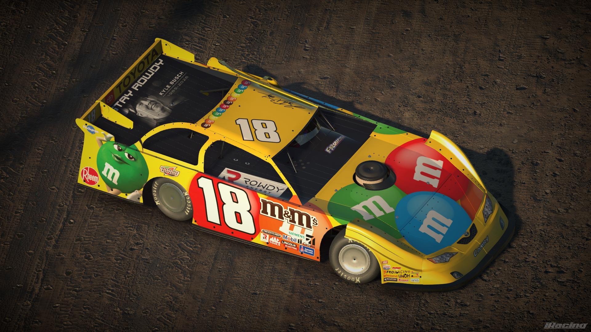 Preview of Kyle Busch 18 Tribute Dirt Latemodel by Manix Furqueron