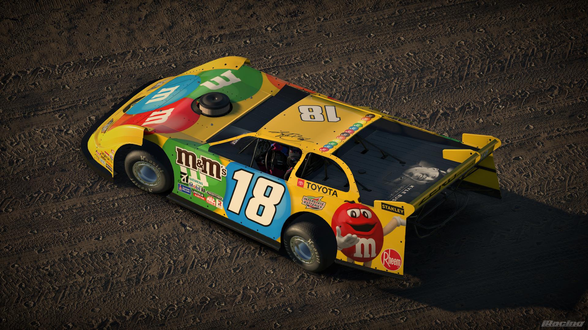 Preview of Kyle Busch 18 Tribute Dirt Latemodel by Manix Furqueron