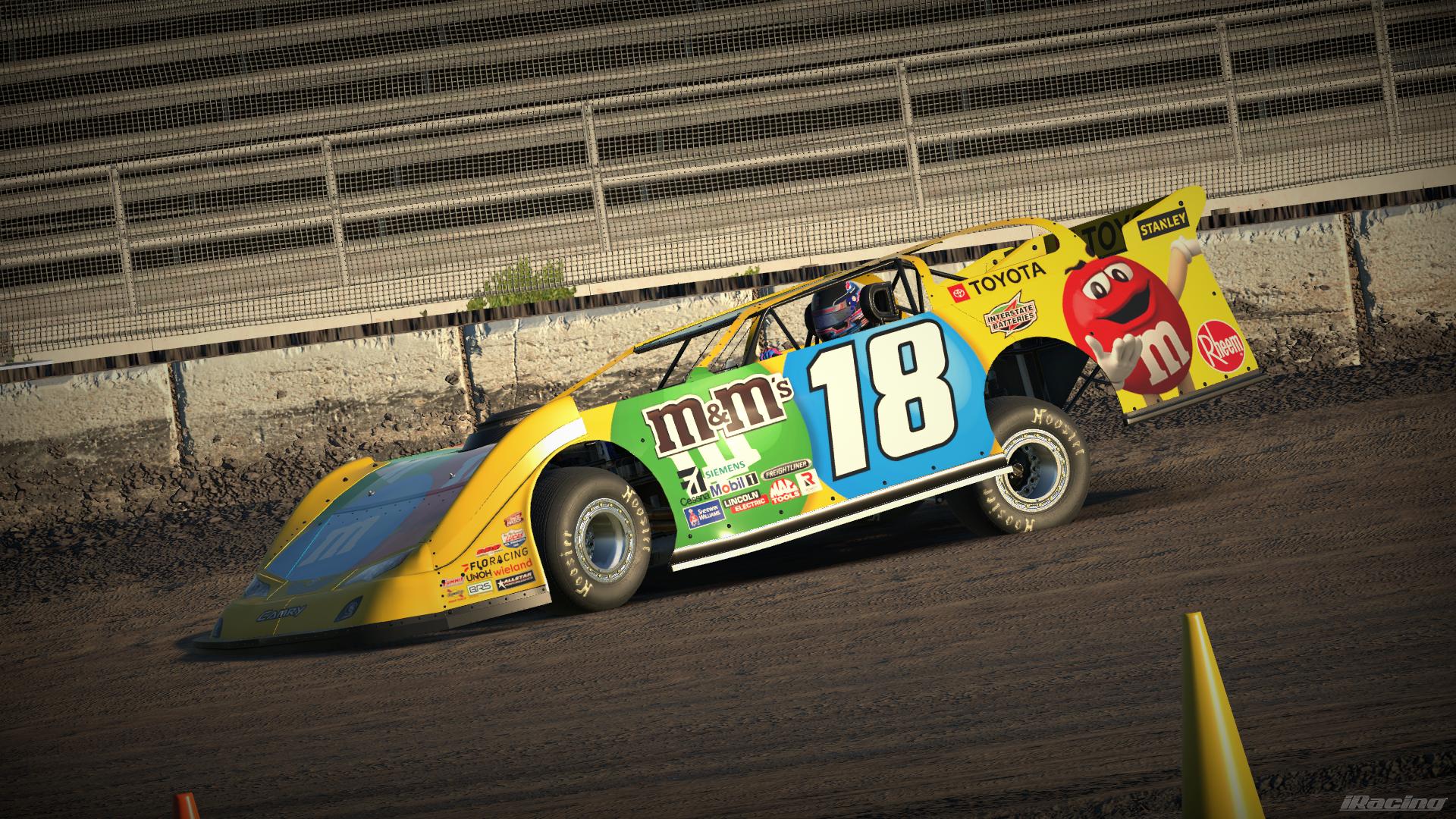 Preview of Kyle Busch 18 Tribute Dirt Latemodel NO #s by Manix Furqueron