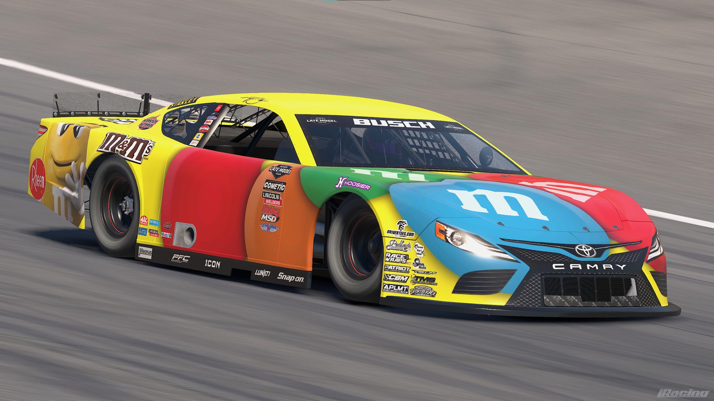 Preview of Kyle Busch M&M Super Late Model Concept (Non Custom #) by Austin Cook3