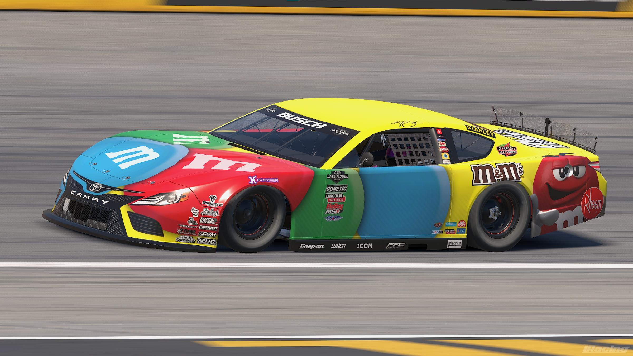 Preview of Kyle Busch M&M Super Late Model Concept (Non Custom #) by Austin Cook3