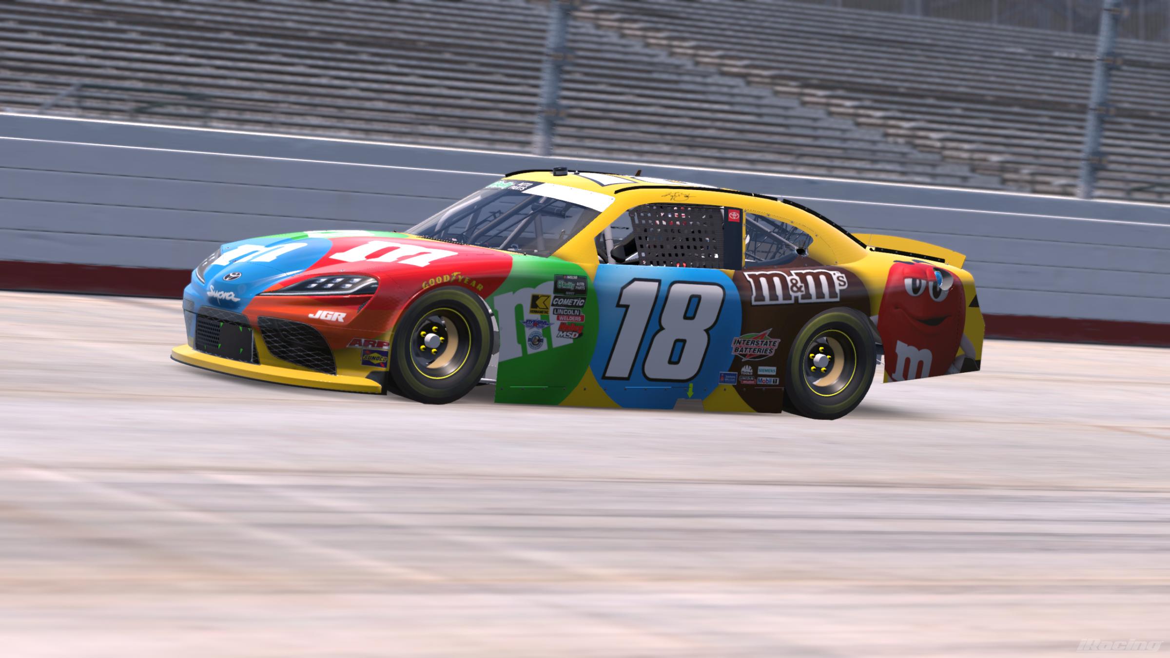 Preview of Kyle Busch #18 M&Ms [SIM STAMPED] by Gabe Cazzolla