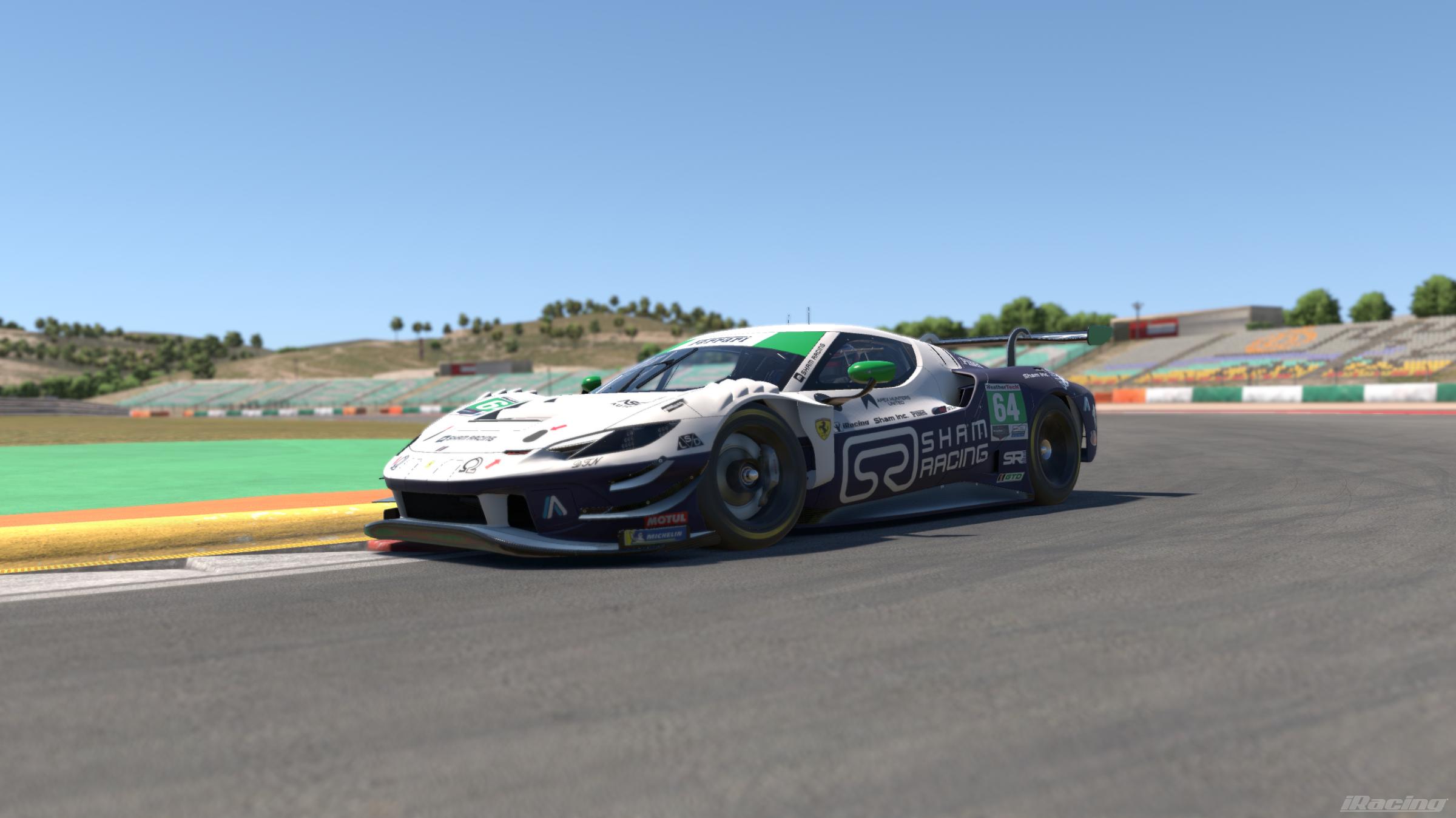 Preview of Ferrari 296 GT3 Sham Racing Blue IMSA by Lorenz S.