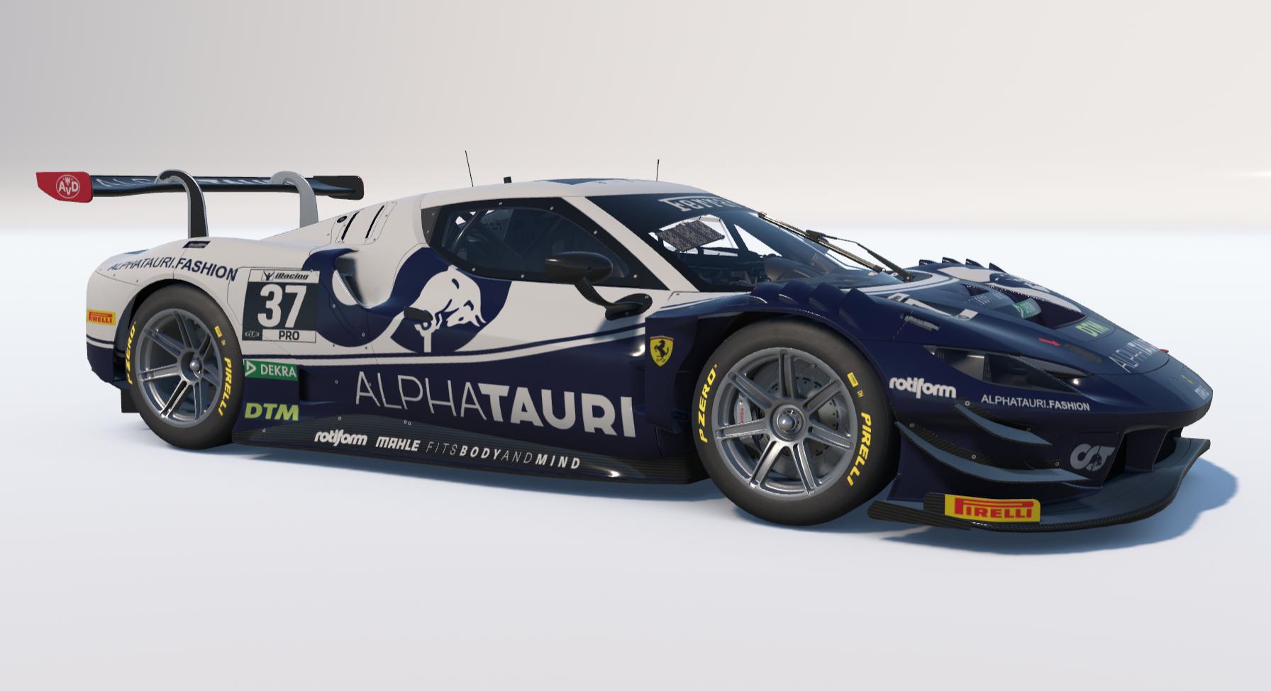 Preview of DTM 2022 - AlphaTauri AF Corse #37 by Andrea Zanon