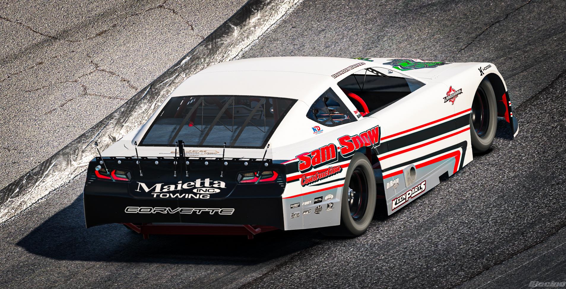 Preview of Brandon Barker - 2026 Super Late Model (sim stamped number) by Evan Beaulieu