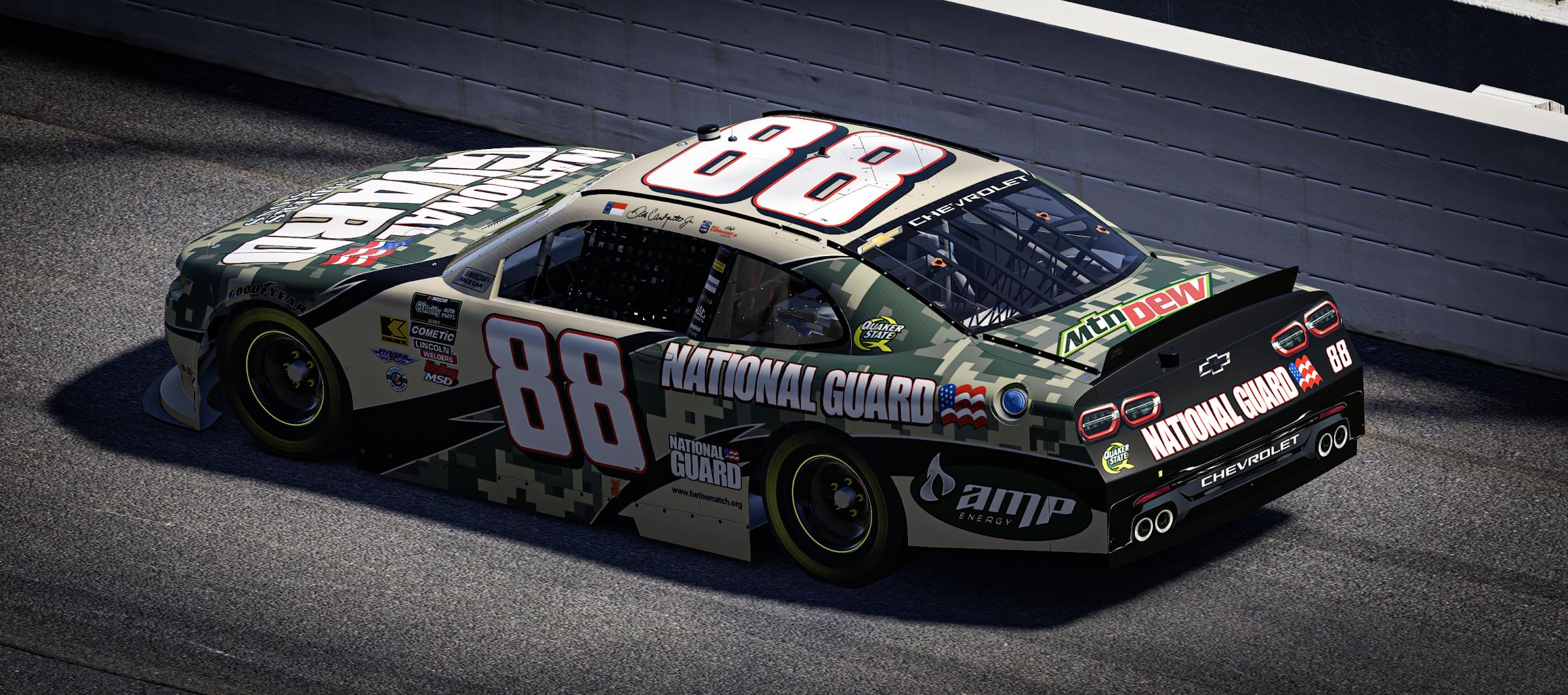 Preview of #88 - National Guard "8 Soldiers 8 Missions" Camaro - 2010 - CUSTOM NUMBER by Chad Mikosz