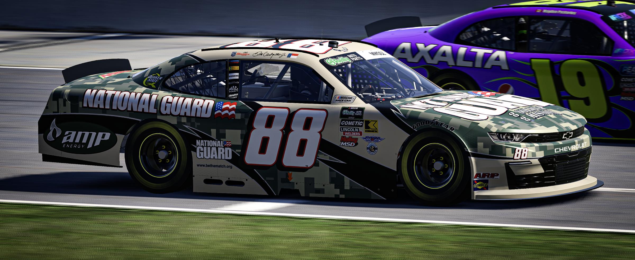 Preview of #88 - National Guard "8 Soldiers 8 Missions" Camaro - 2010 - CUSTOM NUMBER by Chad Mikosz