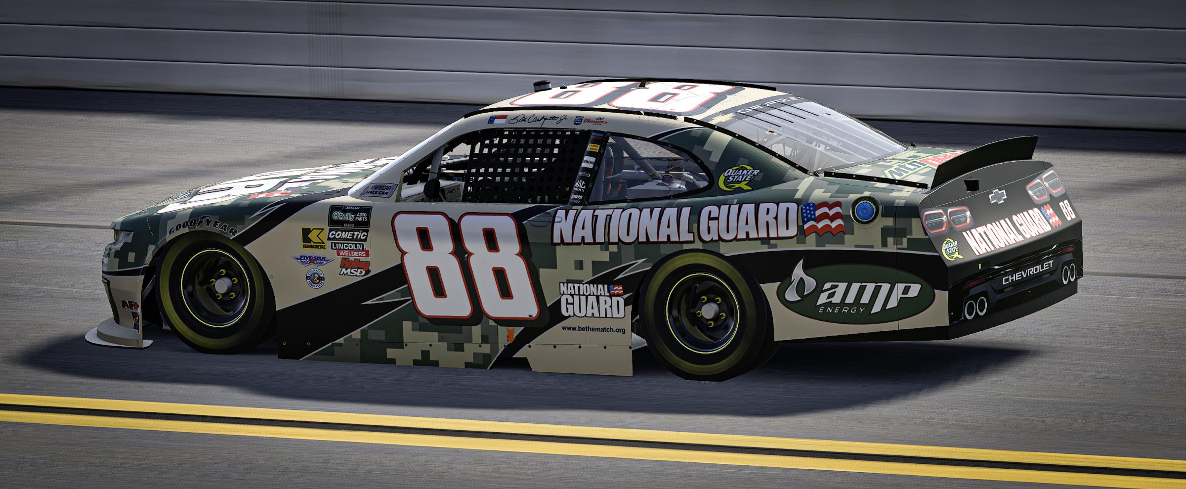 Preview of #88 - National Guard "8 Soldiers 8 Missions" Camaro - 2010 - CUSTOM NUMBER by Chad Mikosz