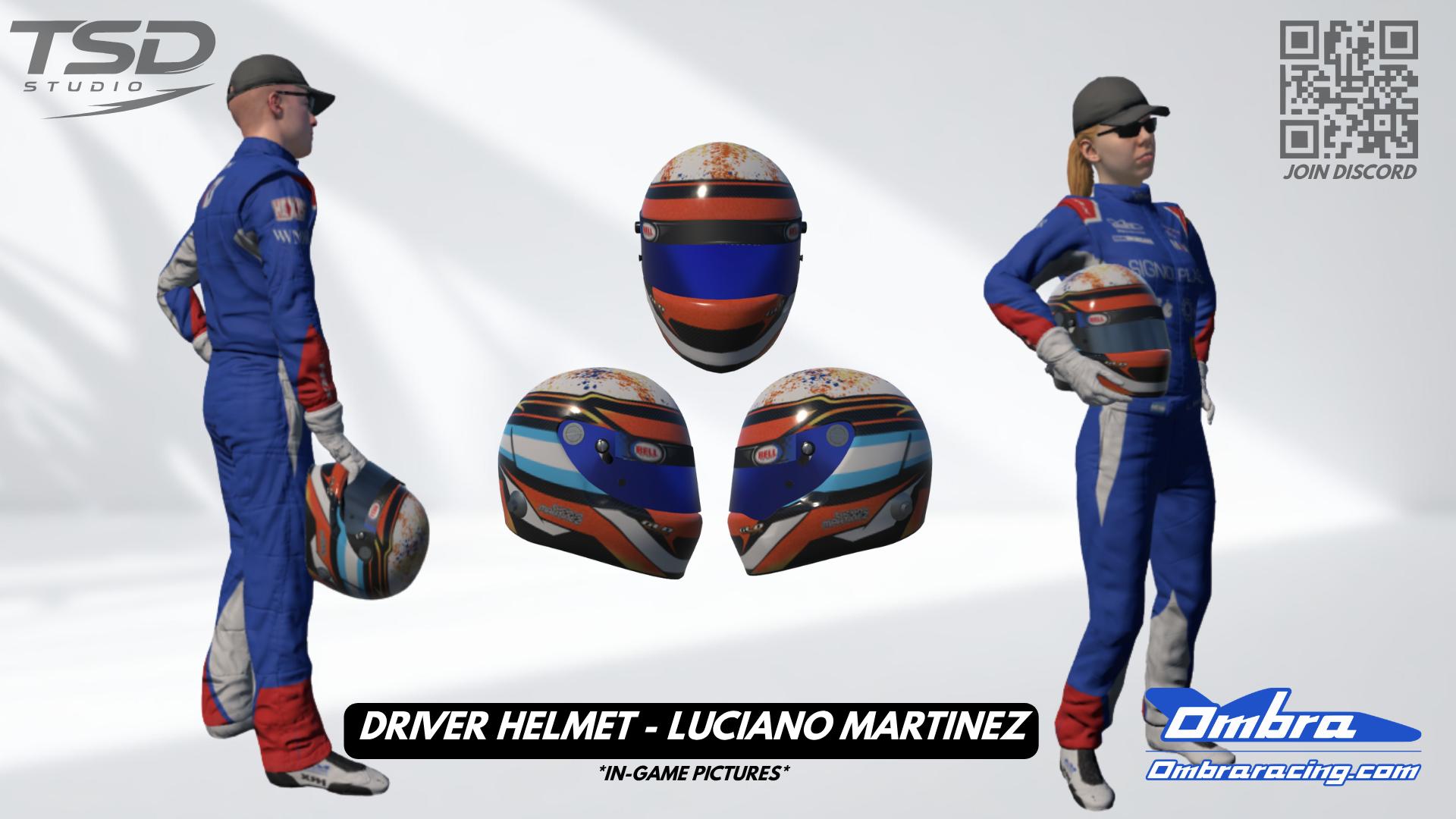 Preview of Luciano Martinez – Ombra Racing Official Helmet 2026 by Andres T.