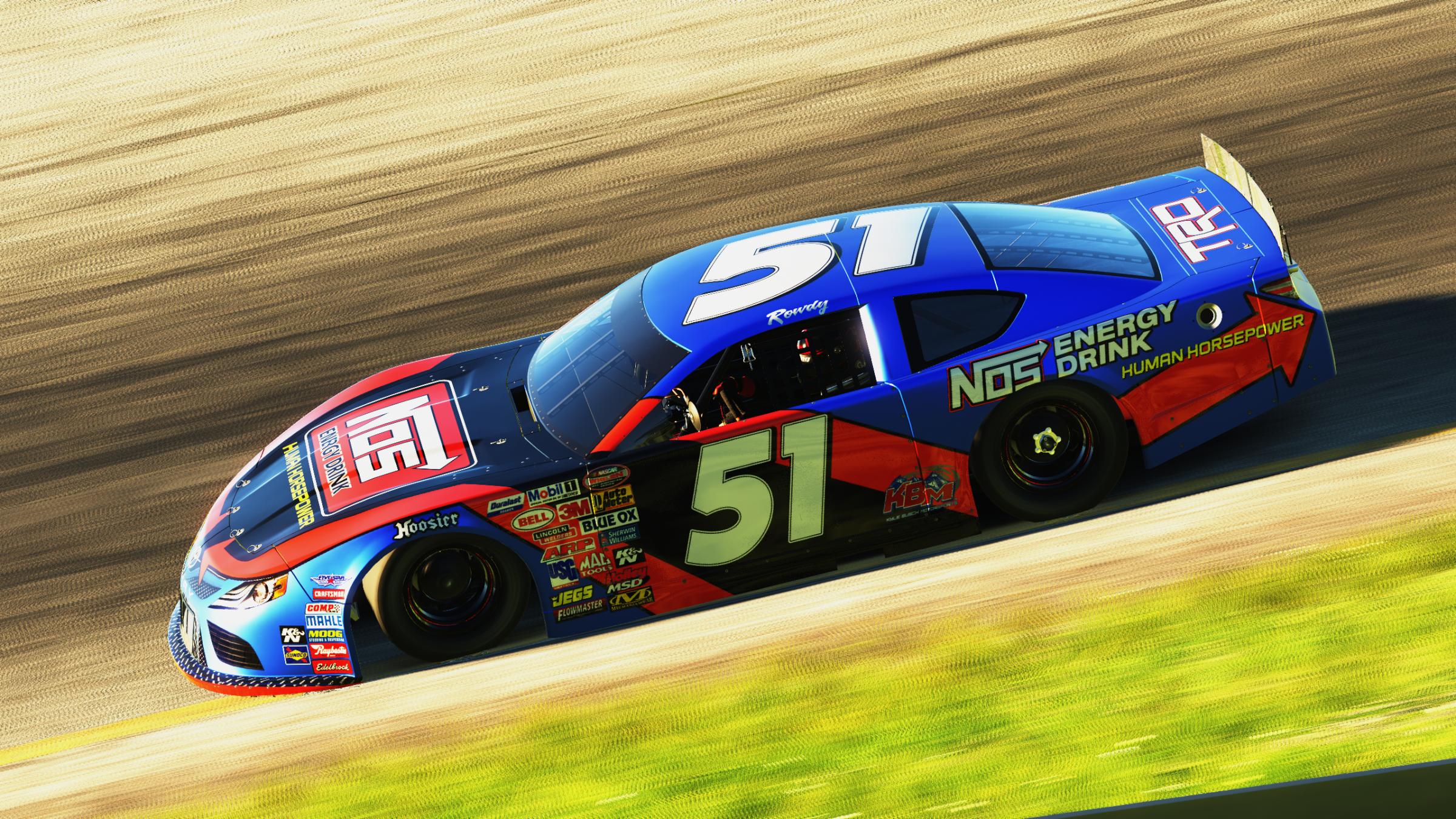 Preview of Kyle Busch NOS Energy Drink #51 2009 Super Late Model by Winston Deel