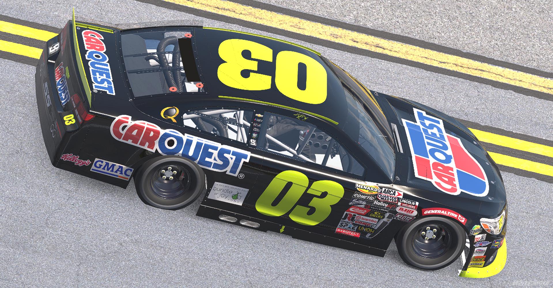 Preview of Kyle Busch 2006 Carquest Throwback #03 ARCA Chevrolet SS by Justin Rector