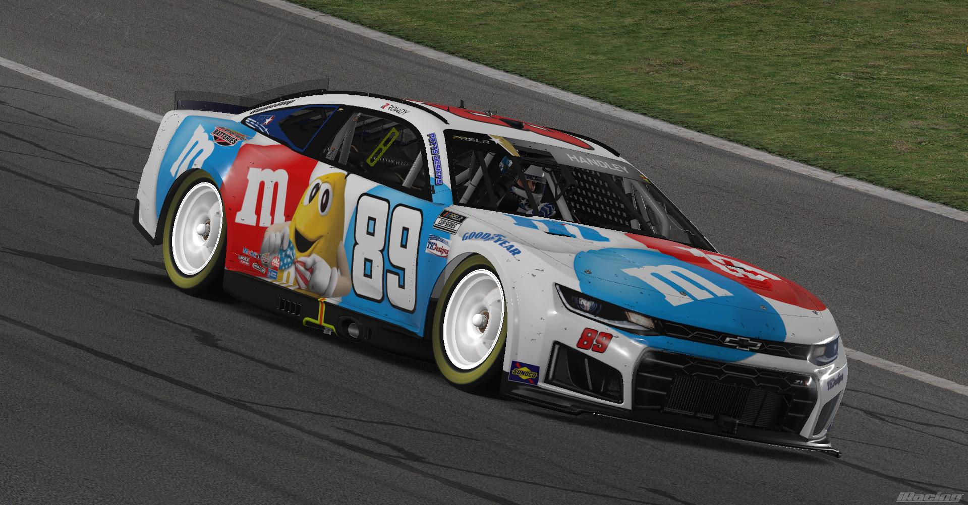 Preview of #89 - Justin Potts - M&Ms Patriotic / Kyle Busch/ Potts Graphics / Potts Design / THD / TH Designs - PRSL Cup Series Season 3 by Teejay Handley