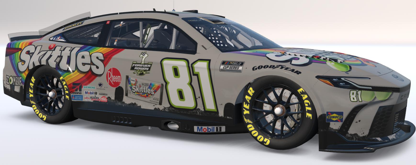 Preview of #81 - Eli OQuinn - Skittles Zombie / Kyle Busch Tribute - PRSL Cup Series Season 3 by Teejay Handley