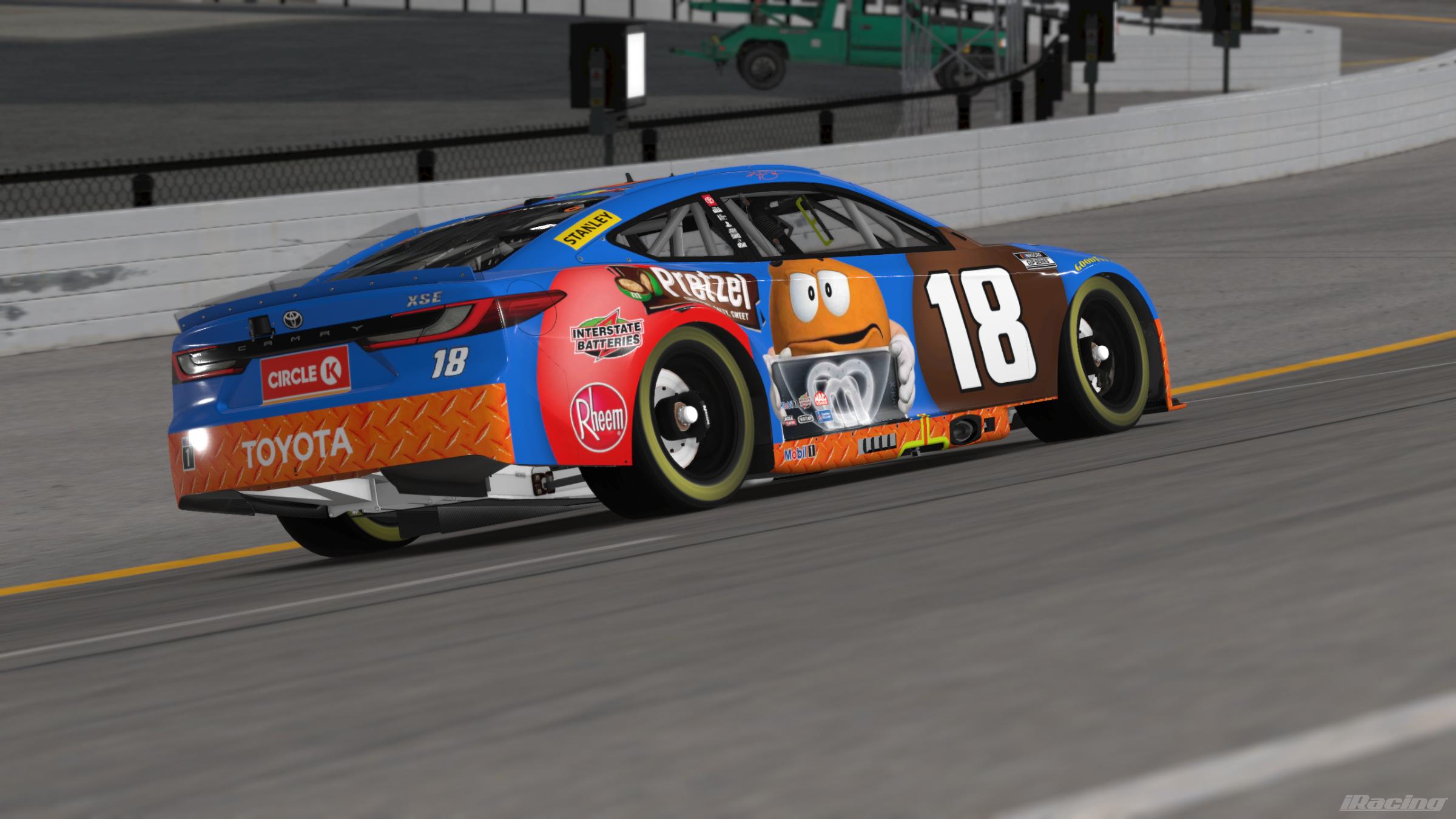 Preview of Kyle Busch #18 Pretzel M&Ms [CUSTOM NUMBER] by Gabe Cazzolla