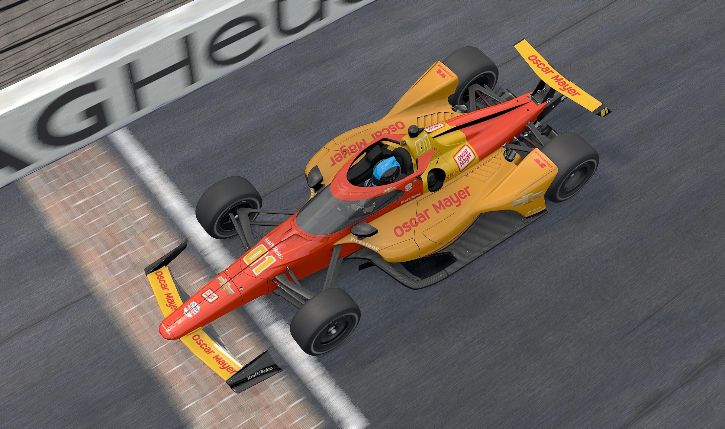 Preview of Oscar Mayer Wienermobile Chevrolet Indycar by Pat Gabriel