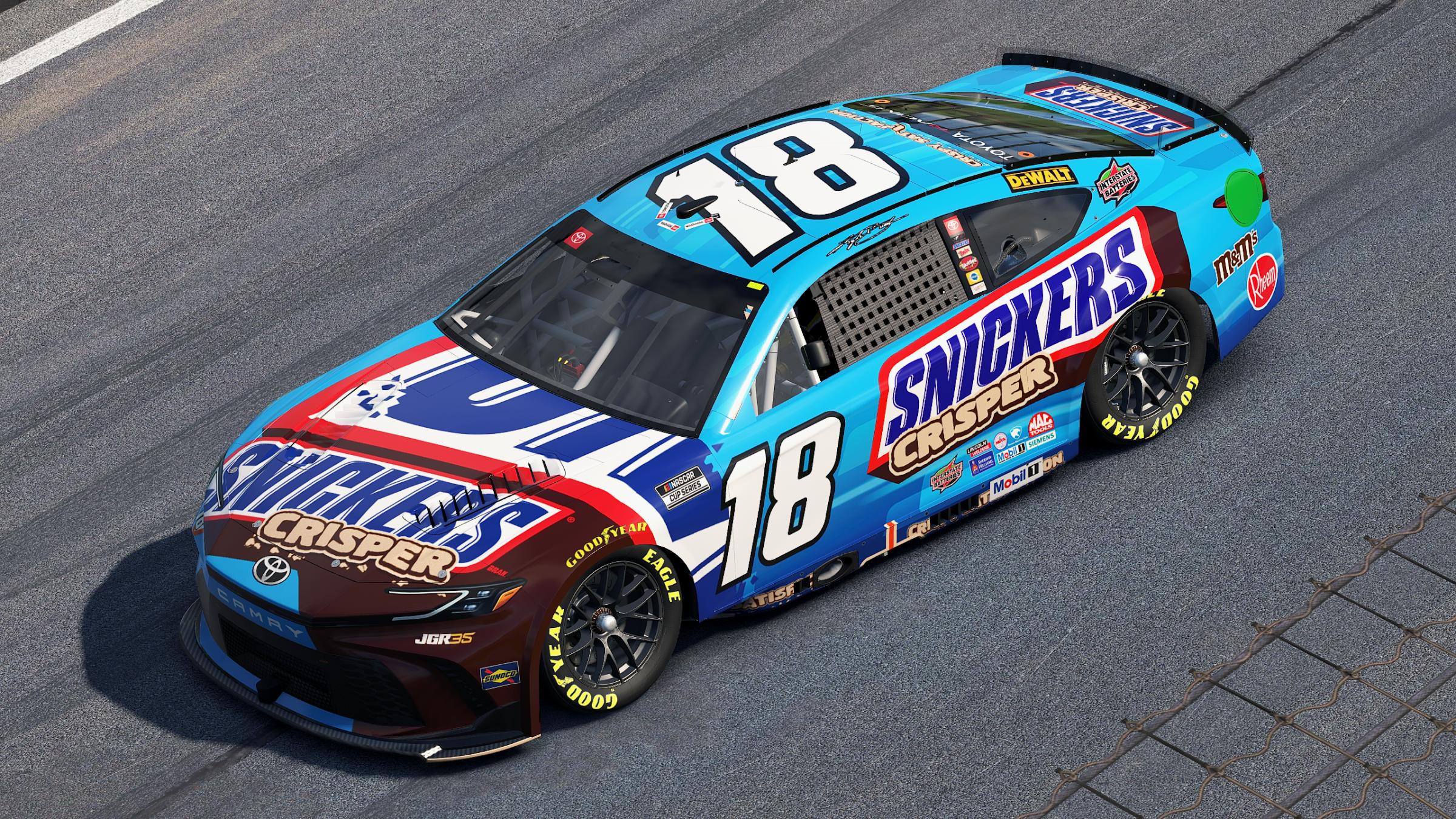 Preview of Kyle Busch 2026 Snickers Crisper Cup Camry (No Numbers) by Aledam Contreras