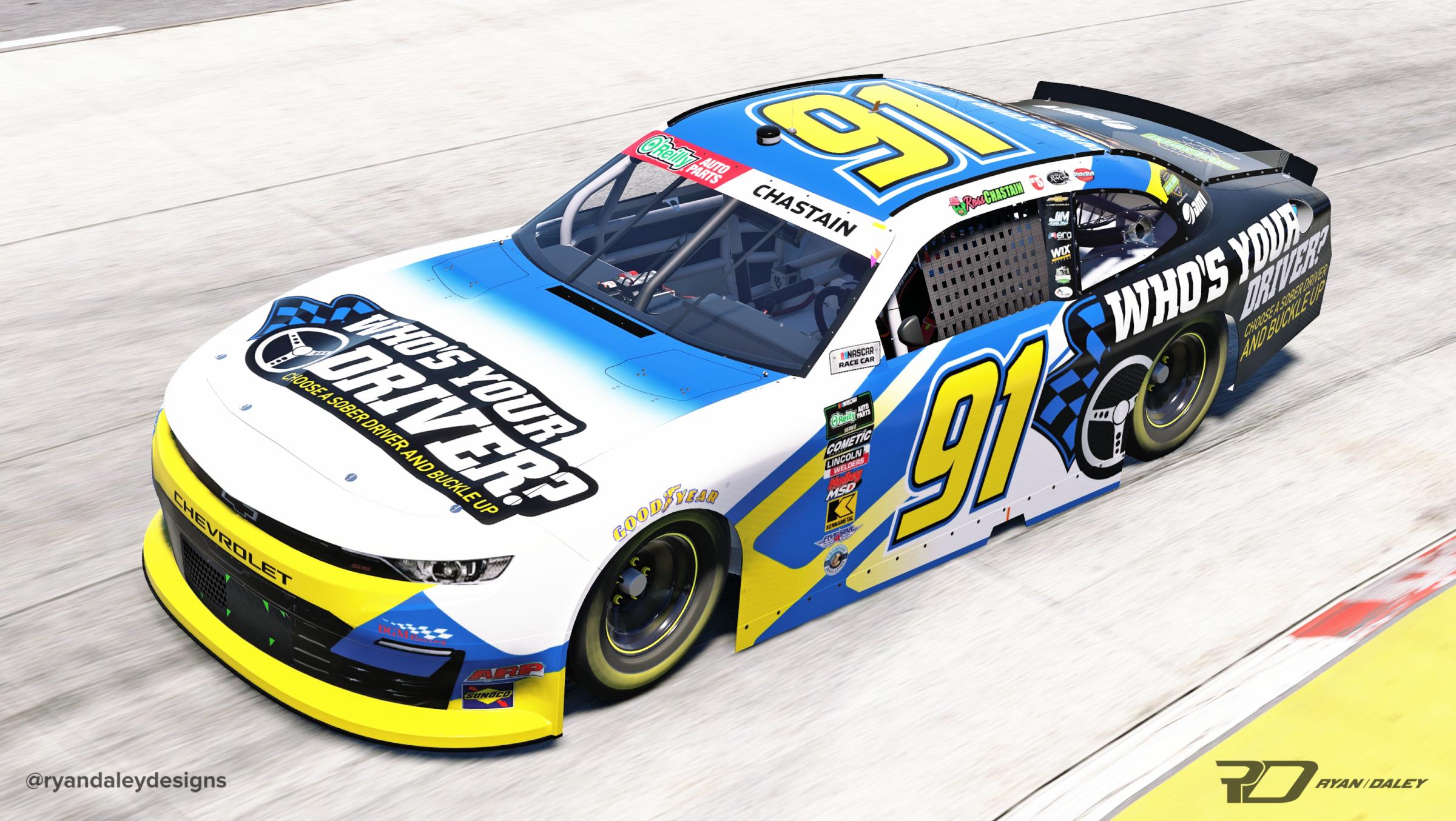Preview of Official 2026 #91 Ross Chastain Whos Your Driver? With Num by Ryan Daley