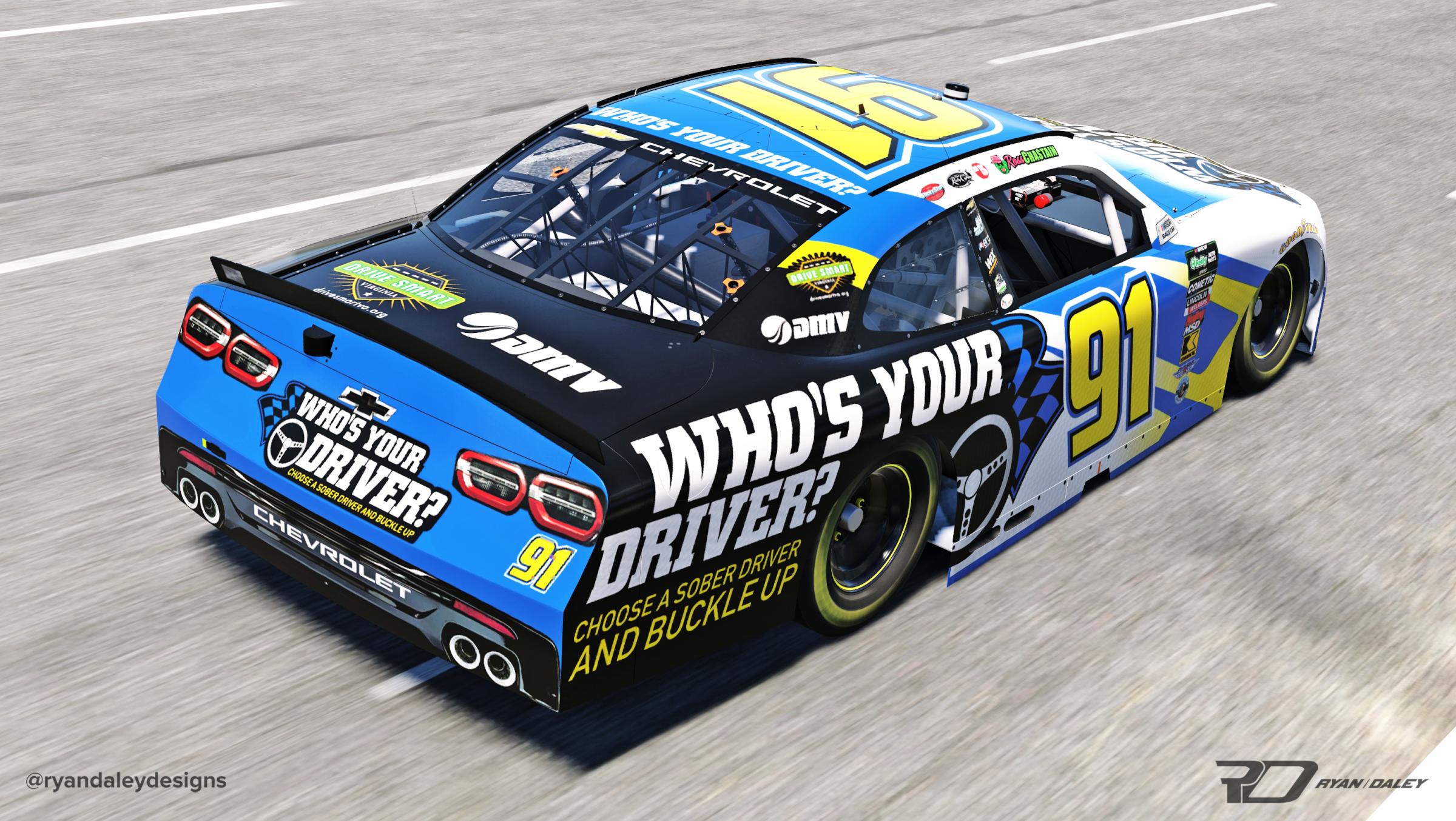 Preview of Official 2026 #91 Ross Chastain Whos Your Driver? With Num by Ryan Daley