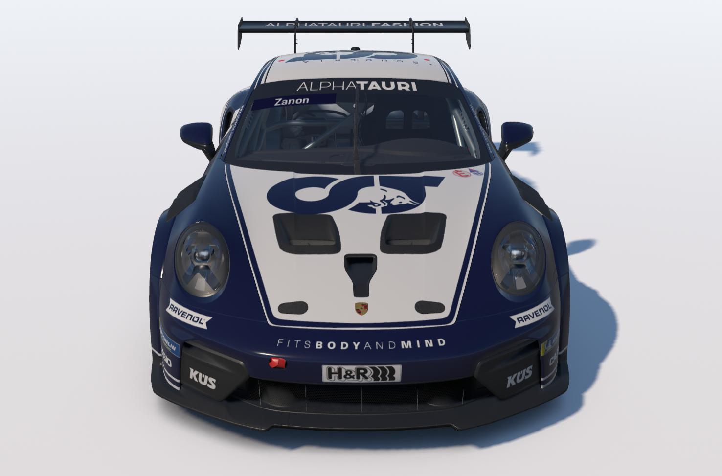 Preview of Porsche 911 Cup (992.2) - AlphaTauri Concept by Andrea Zanon