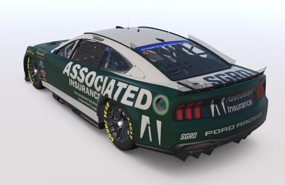 Preview of SCSRA Chase Christopher Bishop Assoc. Insurance Ford Mustang (Sim Stamped) by Samuel Greene