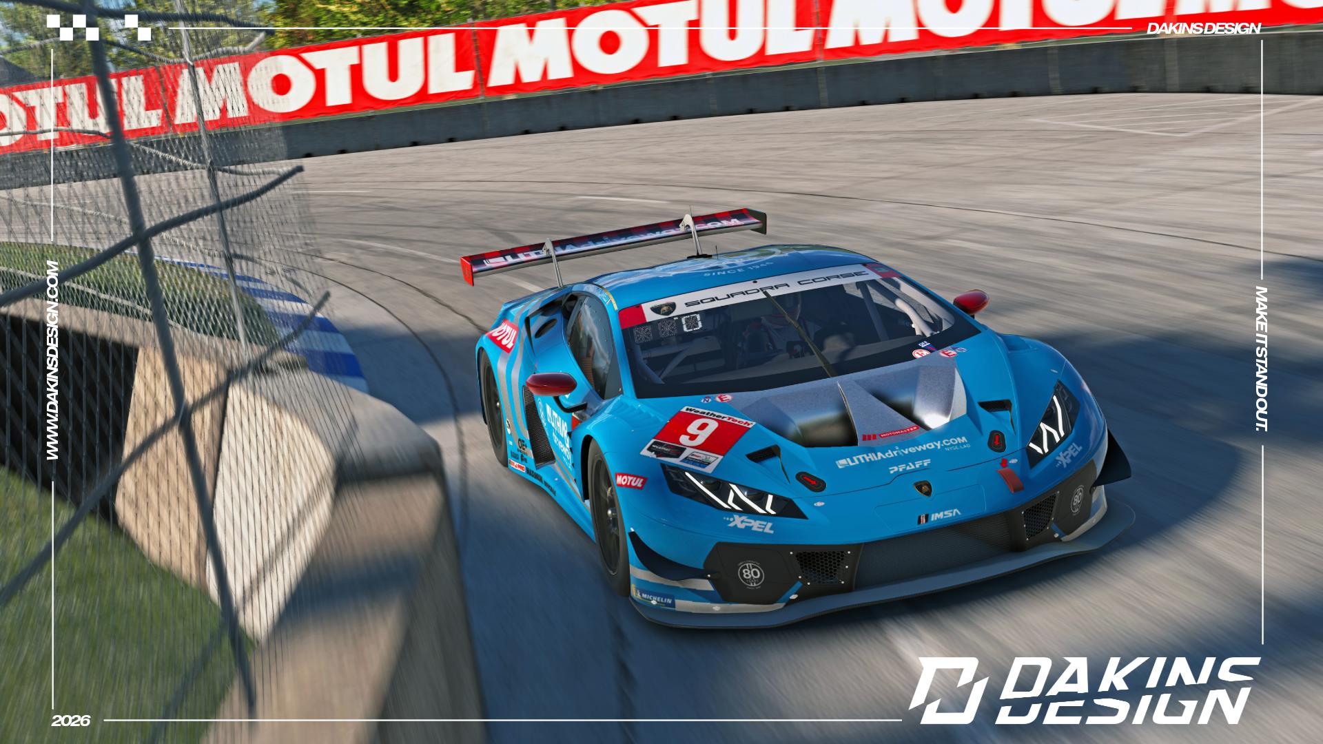 Preview of OFFICIAL Pfaff Motorsports 2026 Detroit Lithia Driveway 80th Anniversary Lamborghini Temerario GT3 IMSA GTD PRO by Jason Dakins