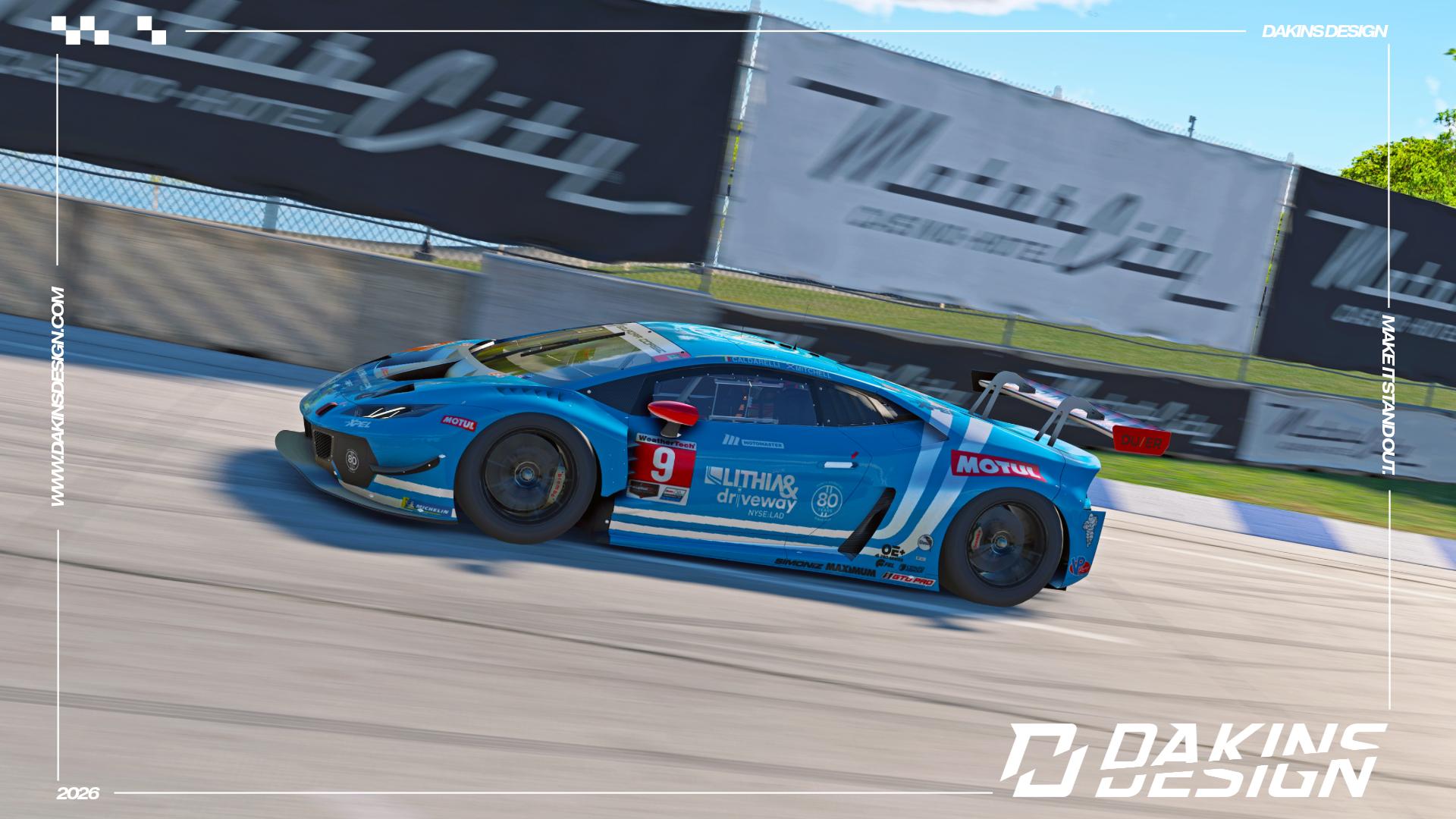Preview of OFFICIAL Pfaff Motorsports 2026 Detroit Lithia Driveway 80th Anniversary Lamborghini Temerario GT3 IMSA GTD PRO by Jason Dakins