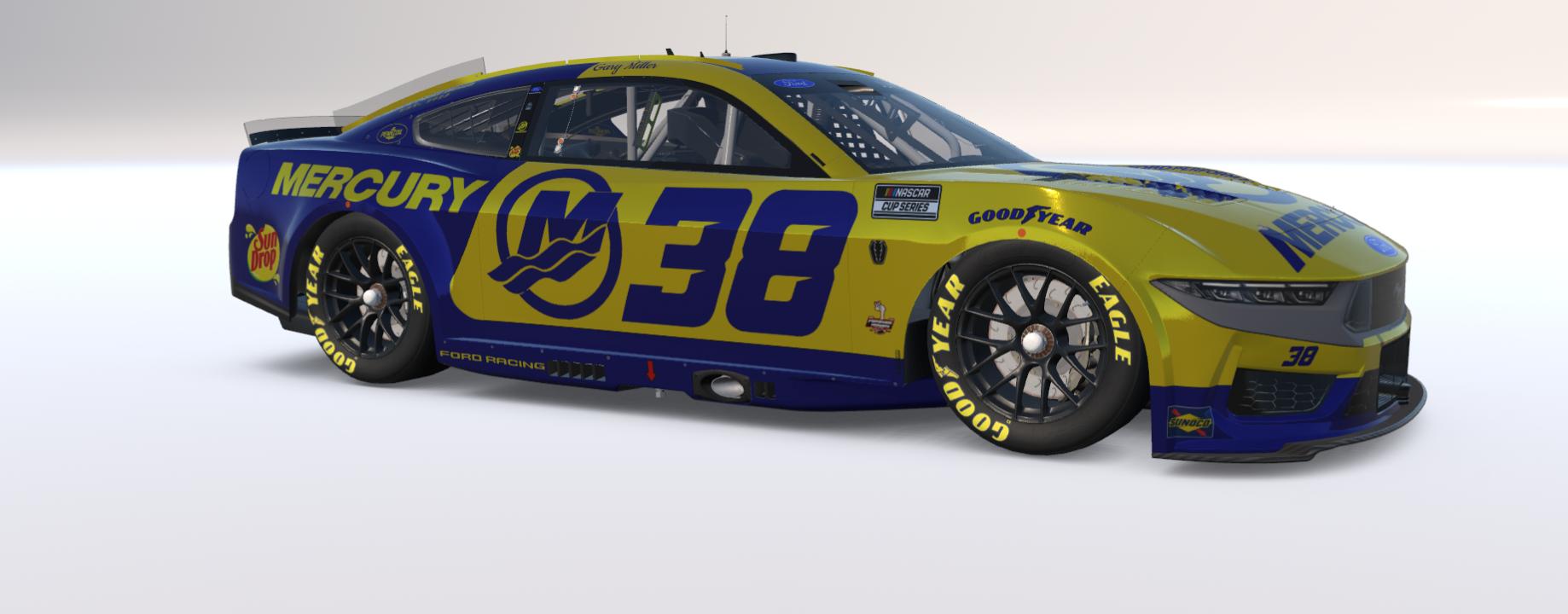 Preview of Gary Miller #38 Mercury Ford Mustang (Chrome) by Paul S Junior