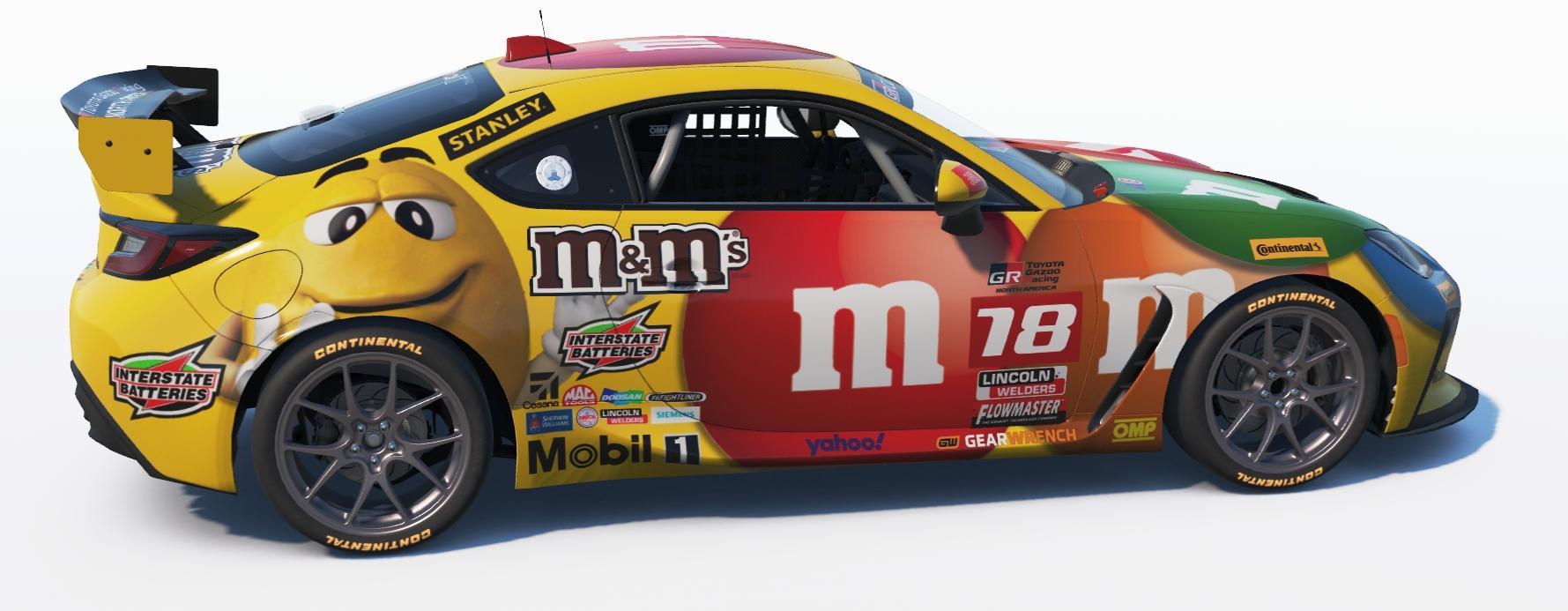 Preview of Toyota GR86 Kyle Busch M&Ms by Don Craig