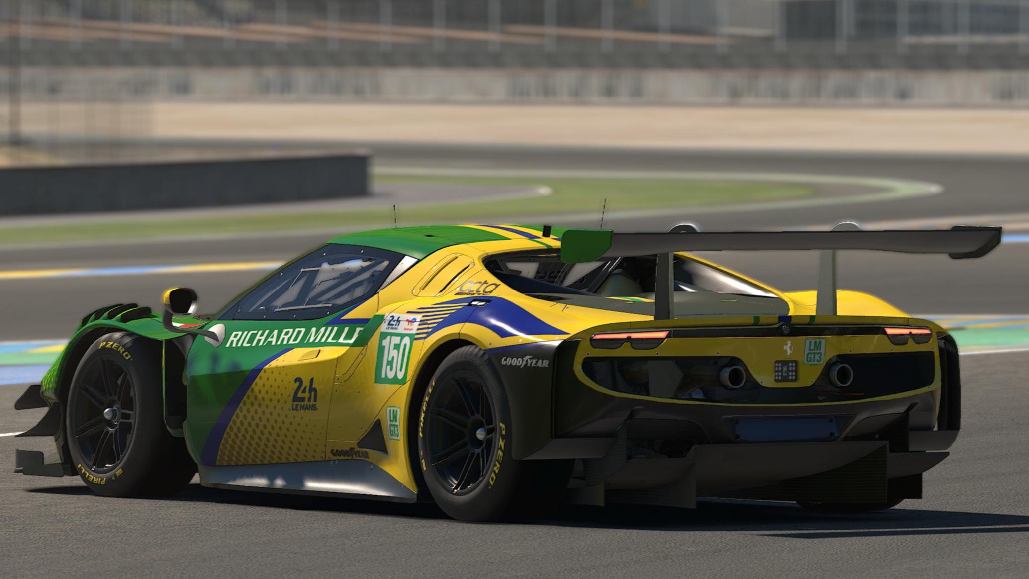 Preview of Ferrari AF Corse Richard Mille #150 Brazil Edition (2026 Le Mans) by Guilherme Blatt