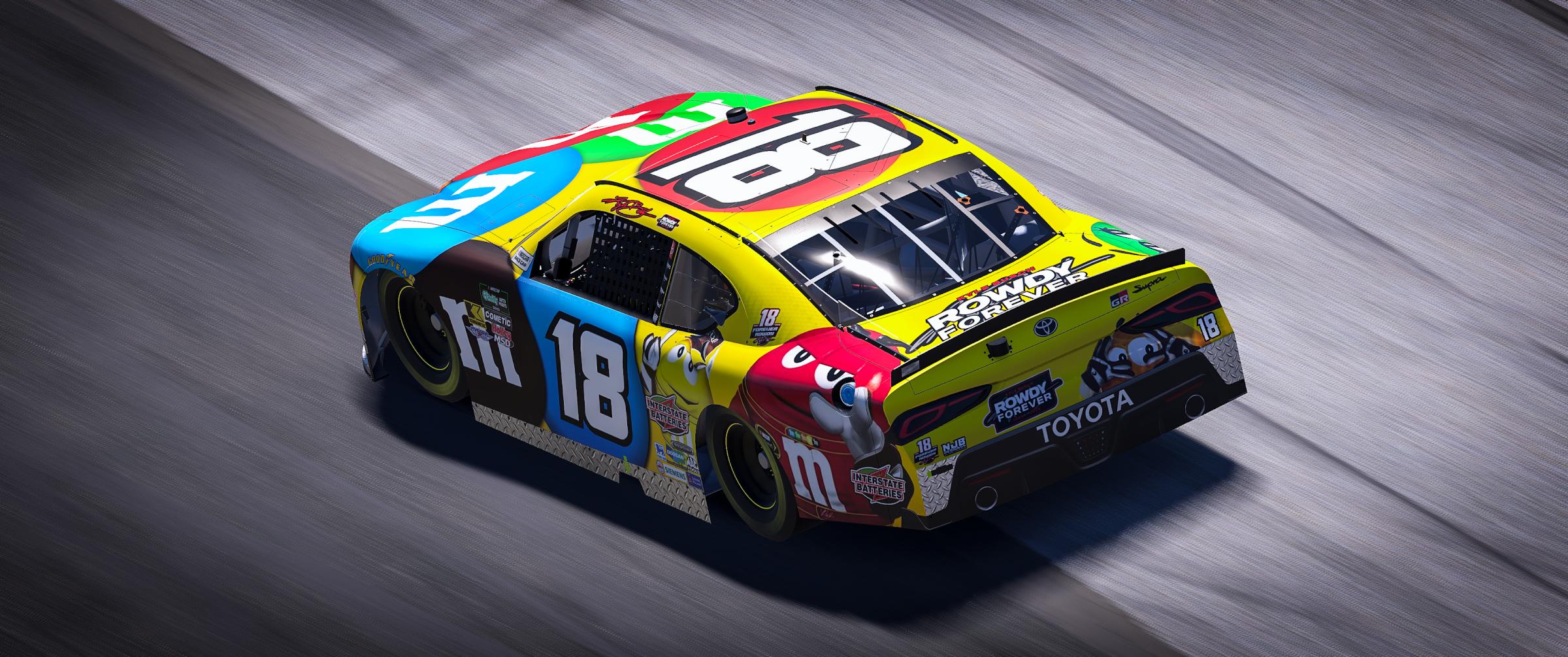 Preview of #18 Kyle Busch 2009 M&Ms Sim Stamp by Noah B.