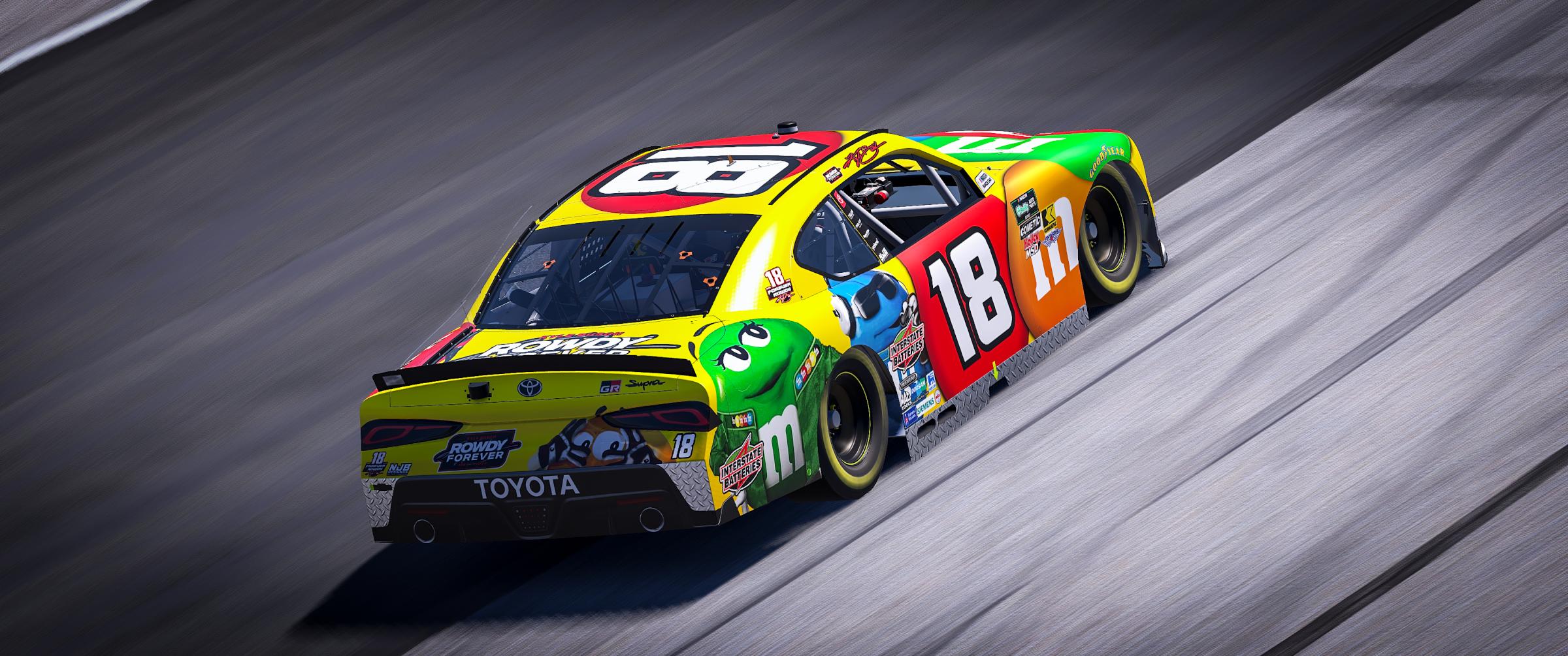 Preview of #18 Kyle Busch 2009 M&Ms Sim Stamp by Noah B.