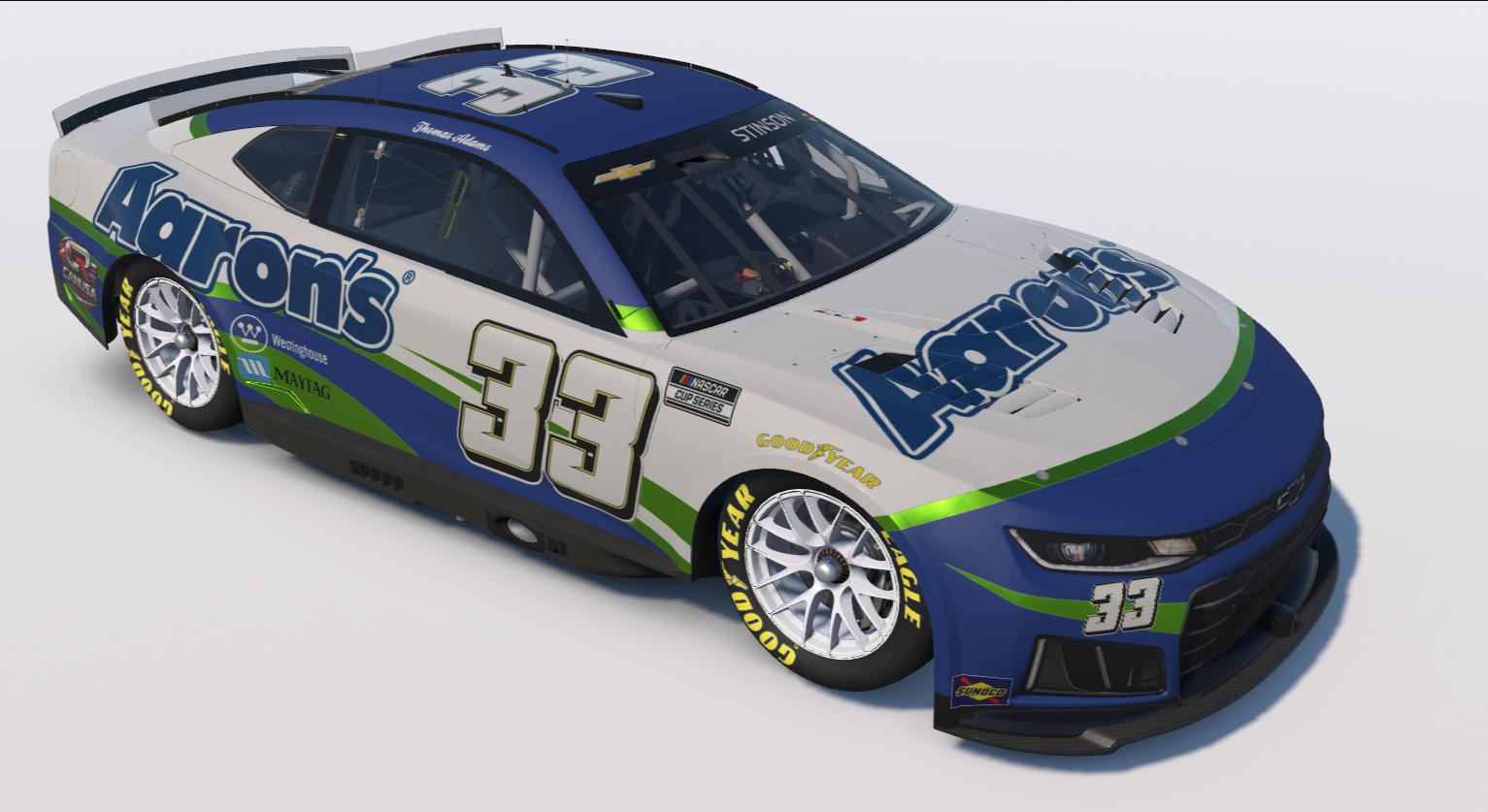 Preview of AARONS NUMBER 33 FOR THOMAS ADAMS 10 by Dave S.