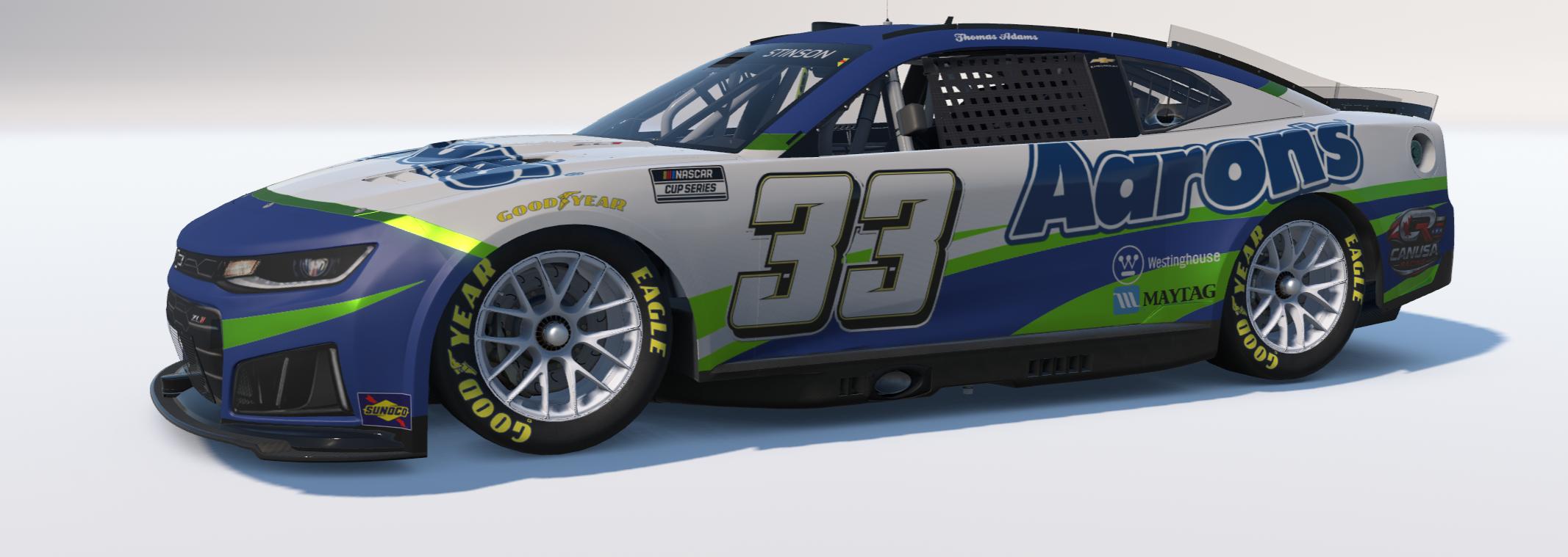 Preview of AARONS NUMBER 33 FOR THOMAS ADAMS 10 by Dave S.