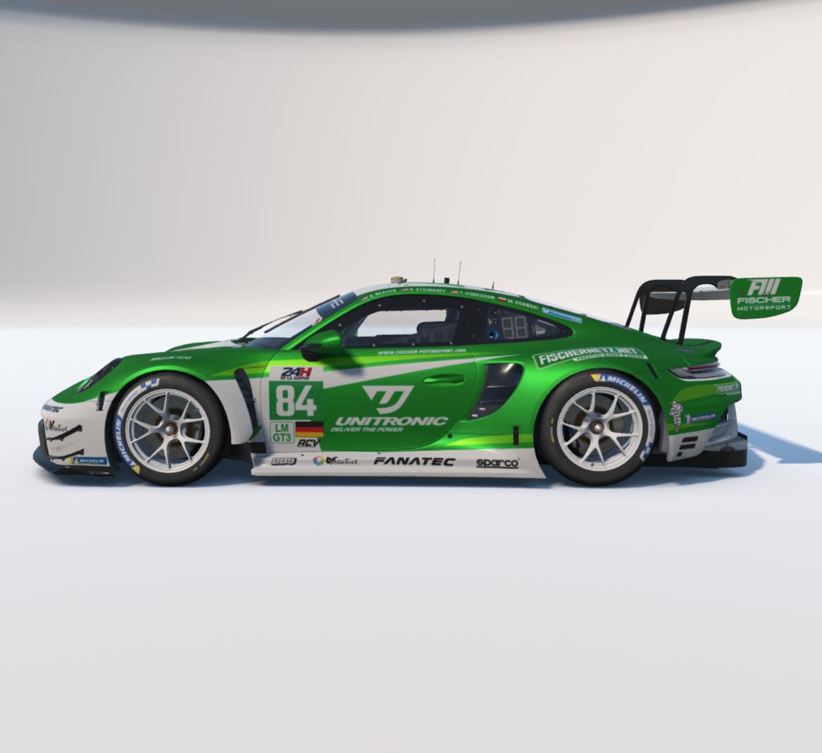 Preview of 2026 ACV 24 Heures de la Sarthe - Unitronic Fischer Motorsport Porsche 911 GT3R (992) by Benjamin Fischer