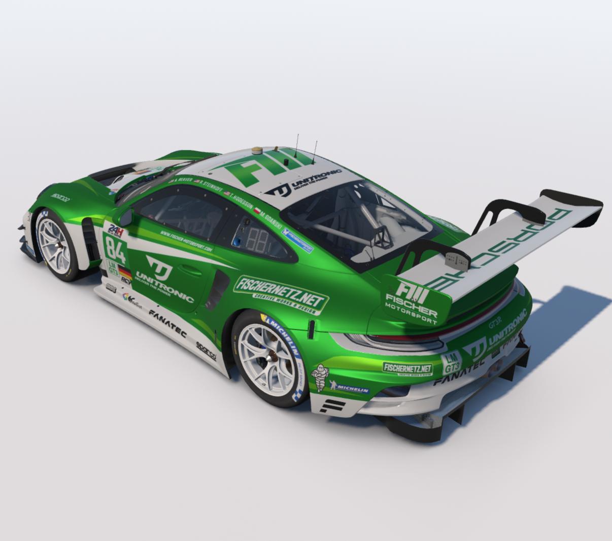 Preview of 2026 ACV 24 Heures de la Sarthe - Unitronic Fischer Motorsport Porsche 911 GT3R (992) by Benjamin Fischer